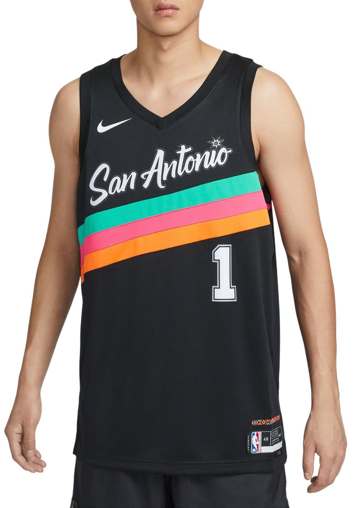 Nike Adult 2025-26 City Edition San Antonio Spurs Victor Wembanyama #1 Swingman Jersey product image