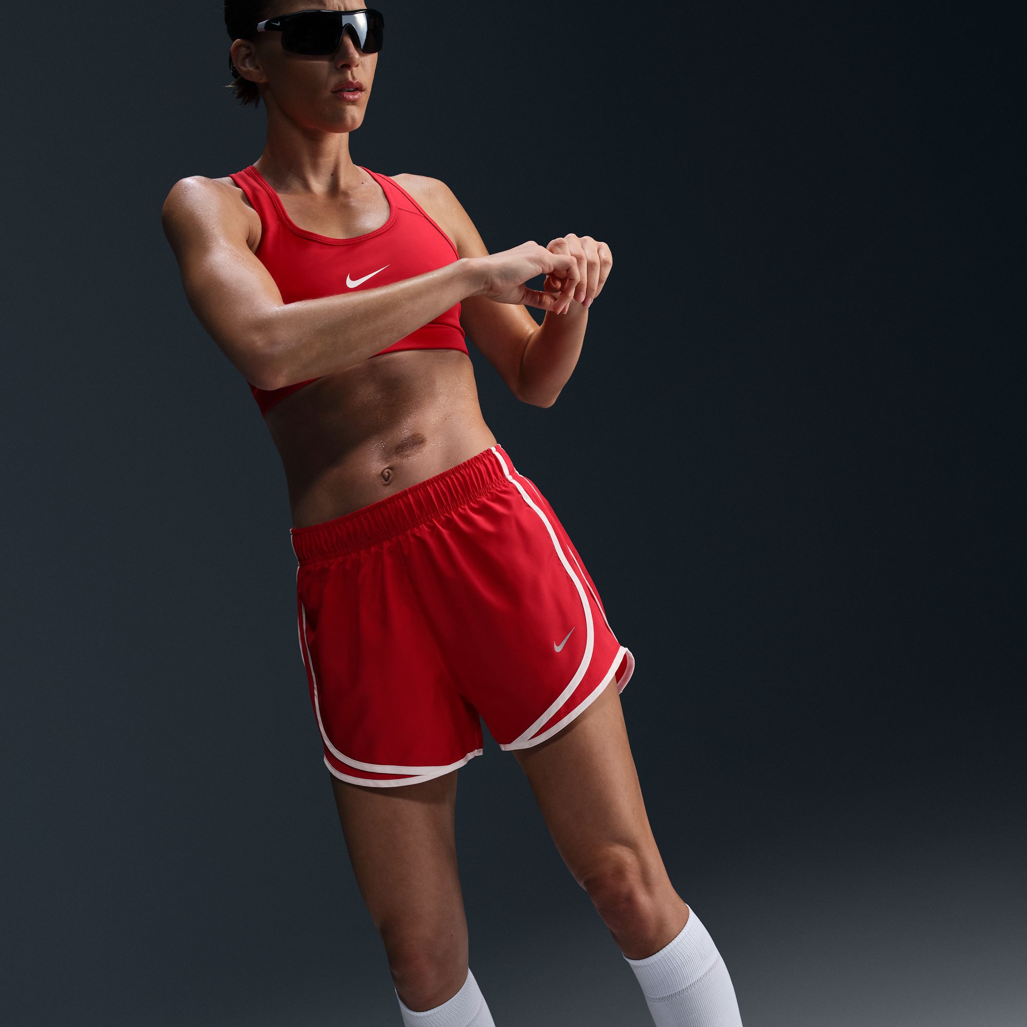 Nike Women's Dri-FIT Tempo Mid-Rise Brief-Lined Running Shorts product image