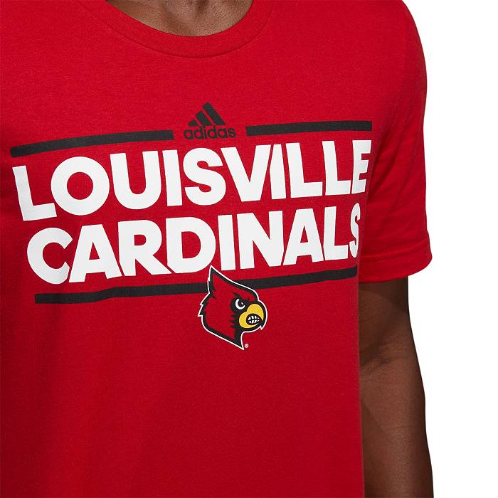 adidas Men's Louisville Cardinals Cardinal Red Fresh T-Shirt
