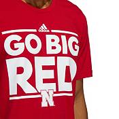 adidas Men's Nebraska Cornhuskers Scarlet Fresh T-Shirt product image