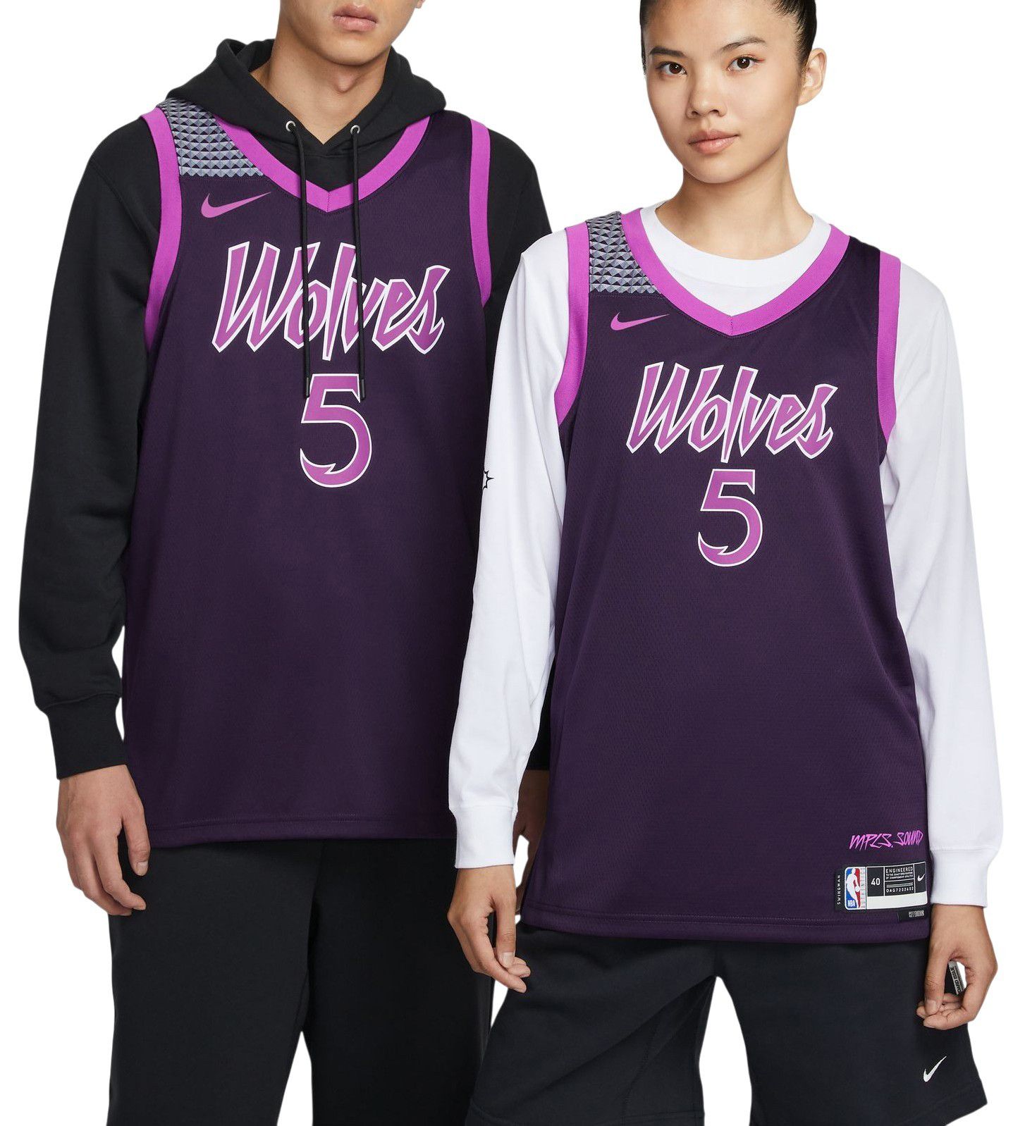 Nike Adult 2025-26 City Edition Minnesota Timberwolves Anthony Edwards #5 Swingman Jersey product image
