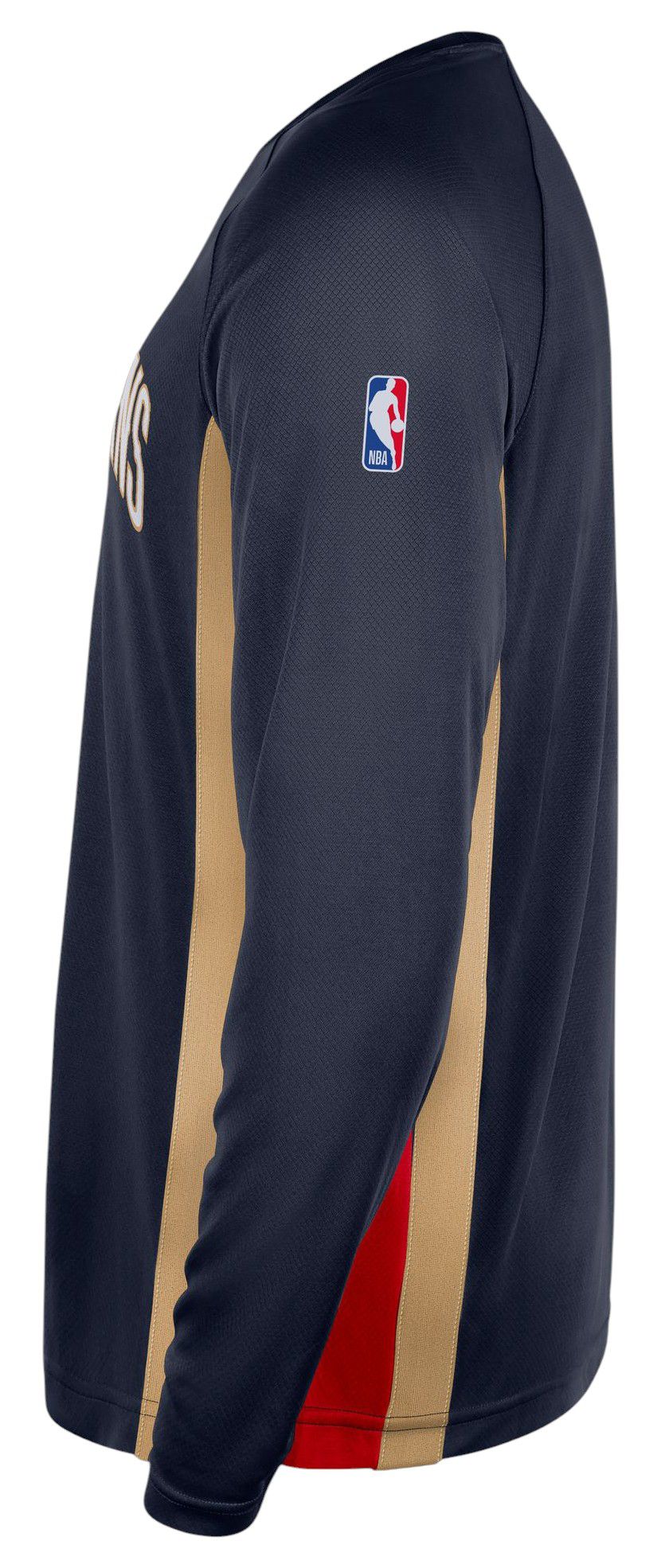 Nike Men's New Orleans Pelicans Navy Pregame Long Sleeve T-Shirt product image