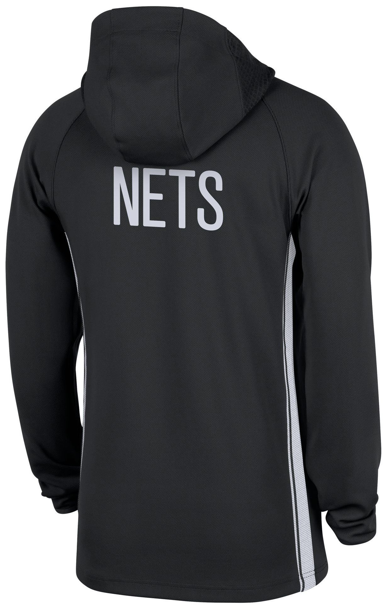 Nike Men's Brooklyn Nets Black On Court Zone Warmup Quarter-Zip Hoodie product image