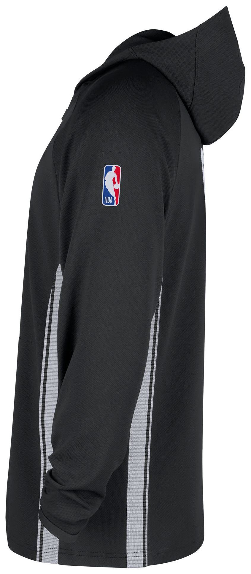 Nike Men's Brooklyn Nets Black On Court Zone Warmup Quarter-Zip Hoodie product image