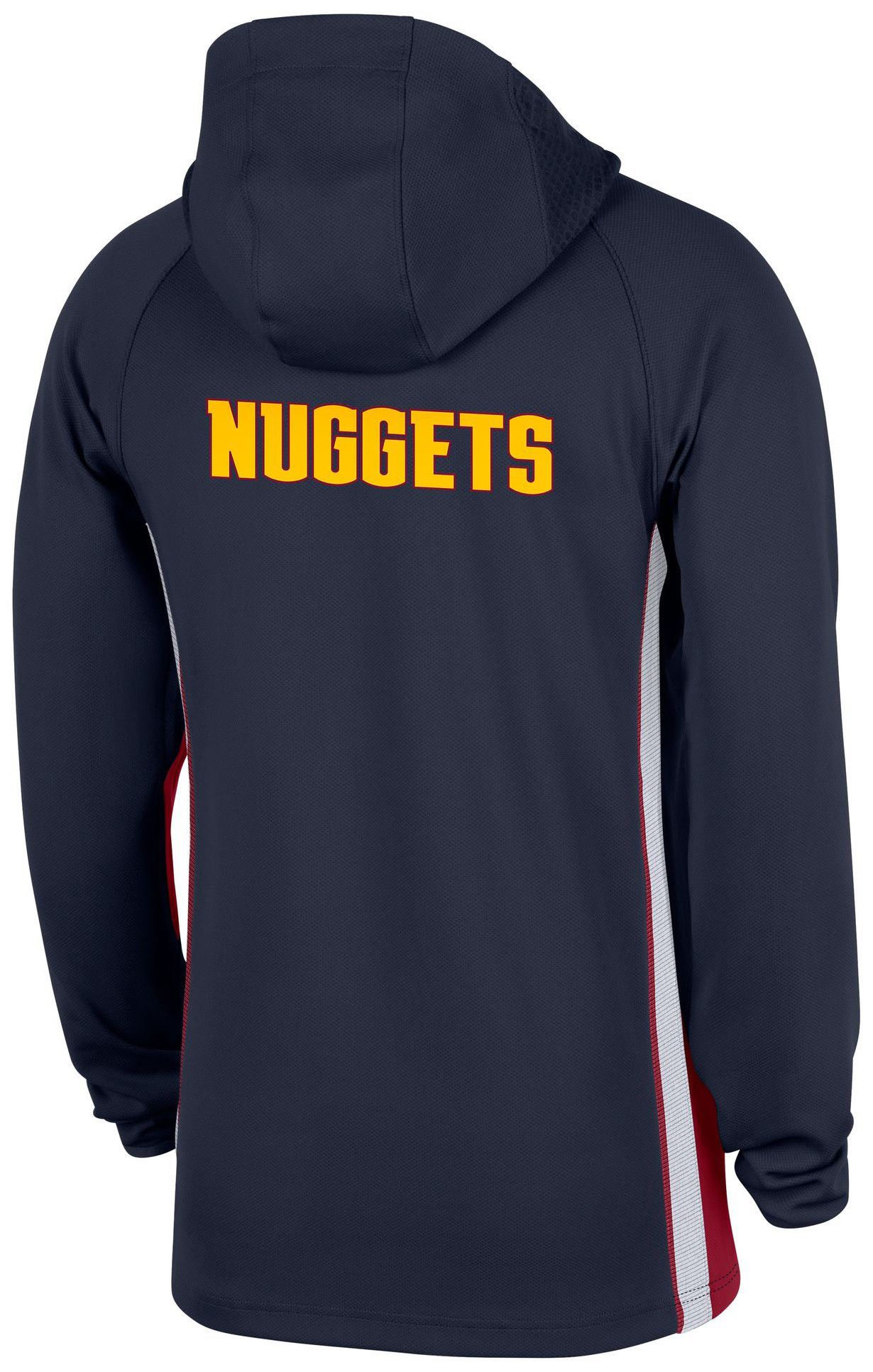 Nike Men's Denver Nuggets Navy On Court Zone Warmup Quarter-Zip Hoodie product image