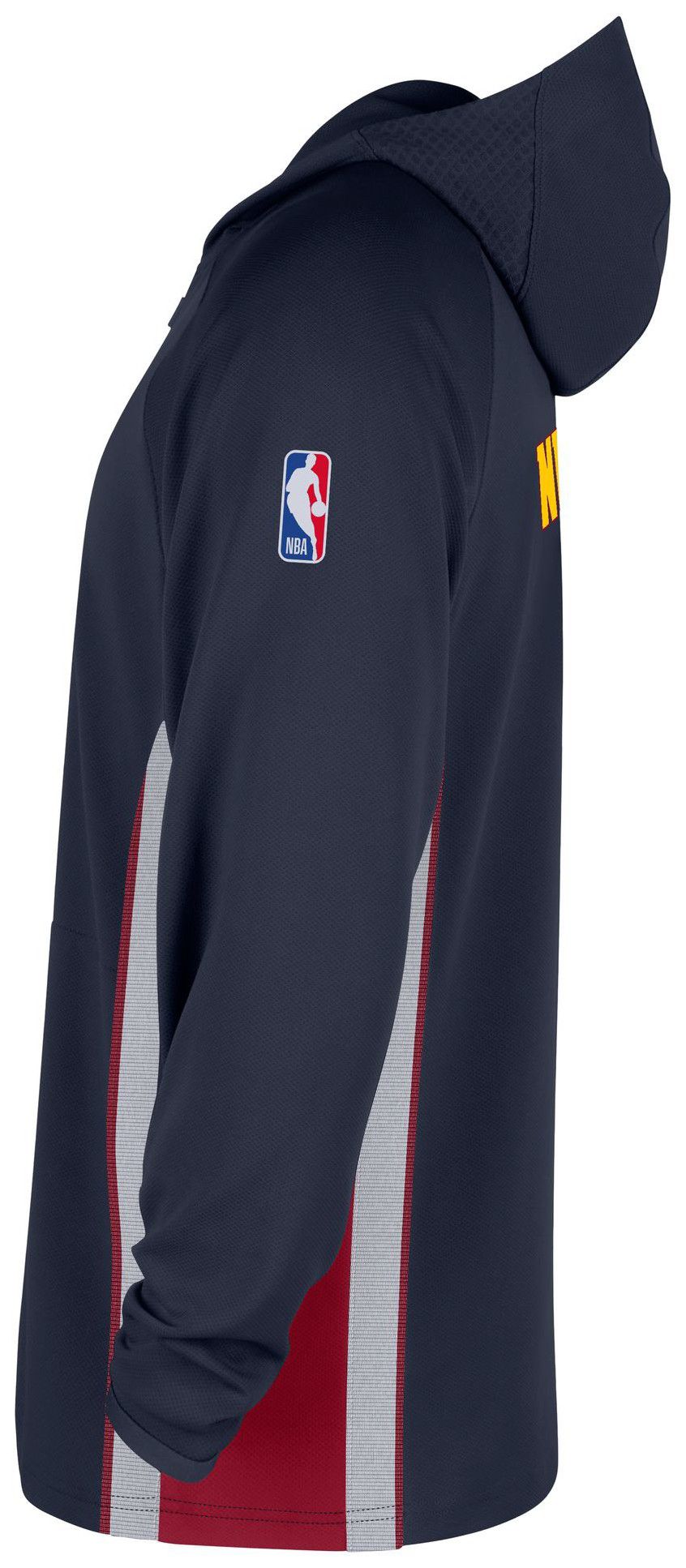 Nike Men's Denver Nuggets Navy On Court Zone Warmup Quarter-Zip Hoodie product image