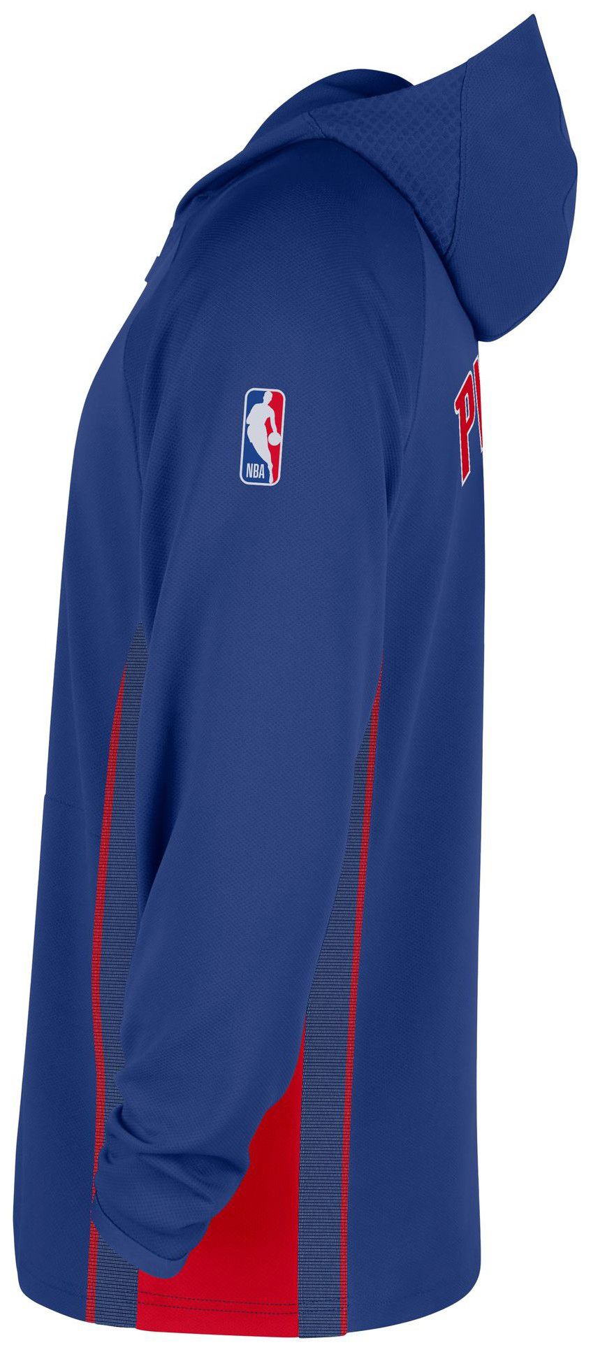 Nike Men's Detroit Pistons Blue On Court Zone Warmup Quarter-Zip Hoodie product image