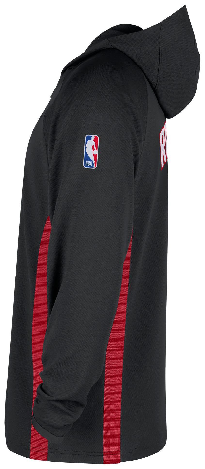 Nike Men's Houston Rockets Black On Court Zone Warmup Pullover