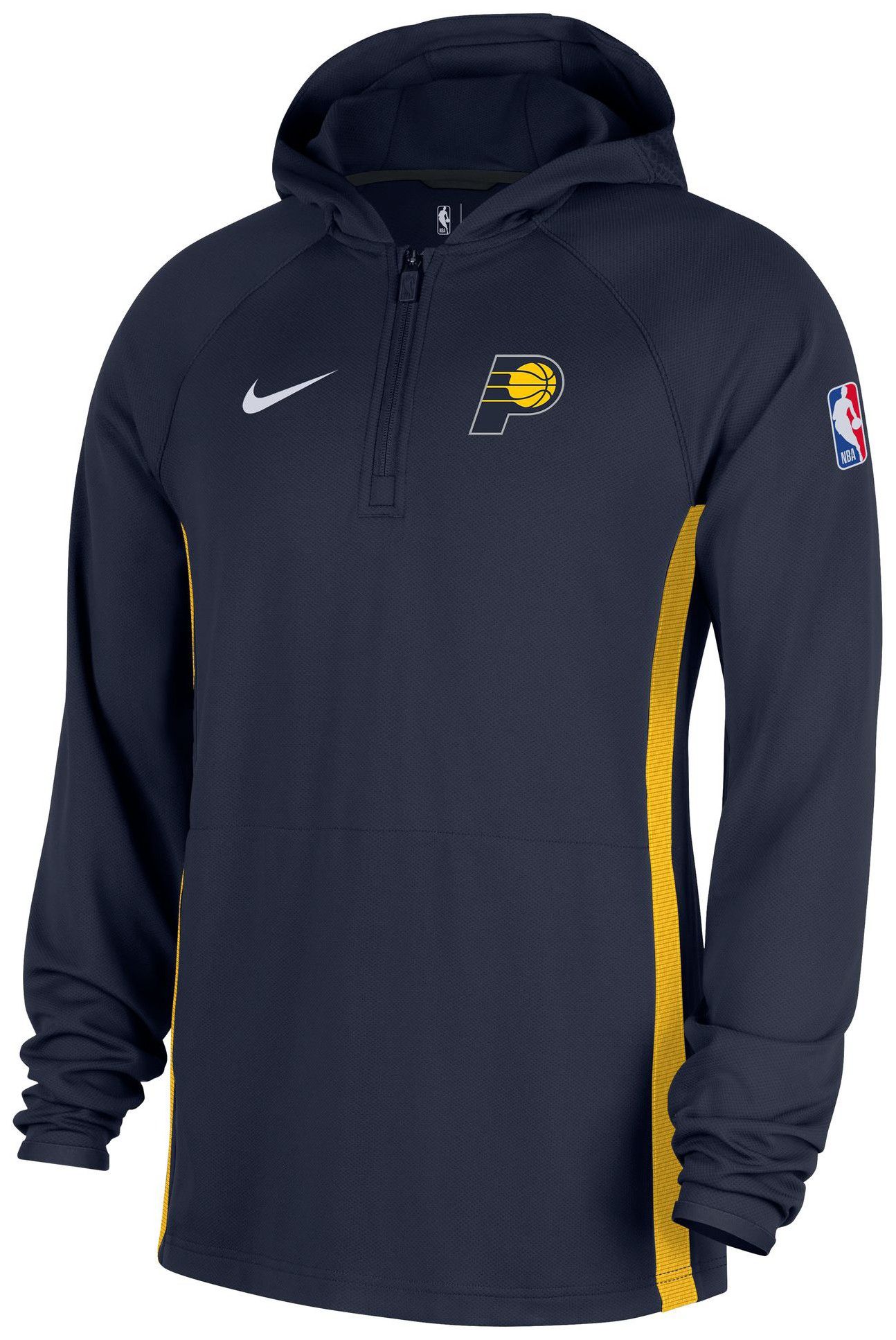 Nike Men's Indiana Pacers Navy On Court Zone Warmup Quarter-Zip Hoodie product image