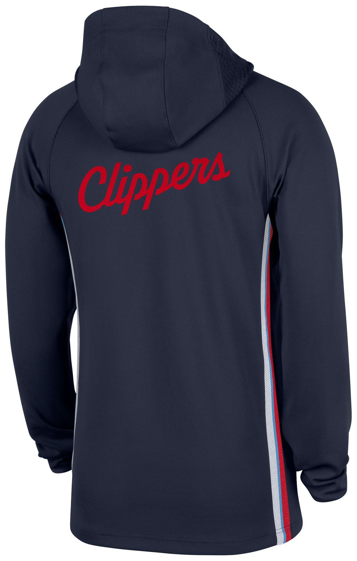 Nike Men's Los Angeles Clippers Navy On Court Zone Warmup Quarter-Zip Hoodie product image