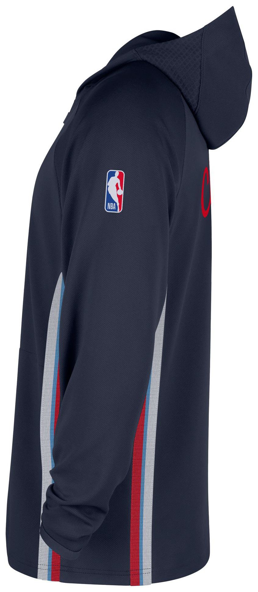 Nike Men's Los Angeles Clippers Navy On Court Zone Warmup Quarter-Zip Hoodie product image