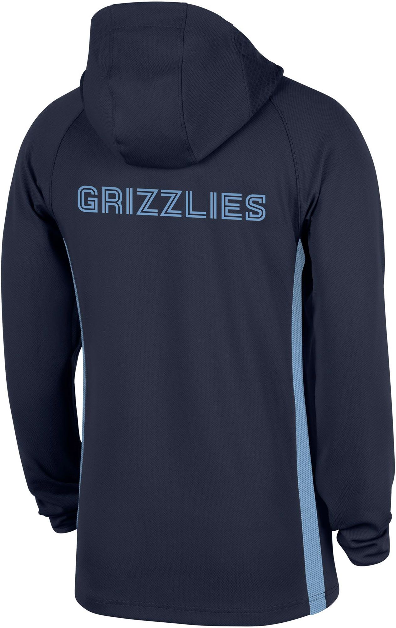 Nike Men's Memphis Grizzlies Navy On Court Zone Warmup Pullover Hoodie product image