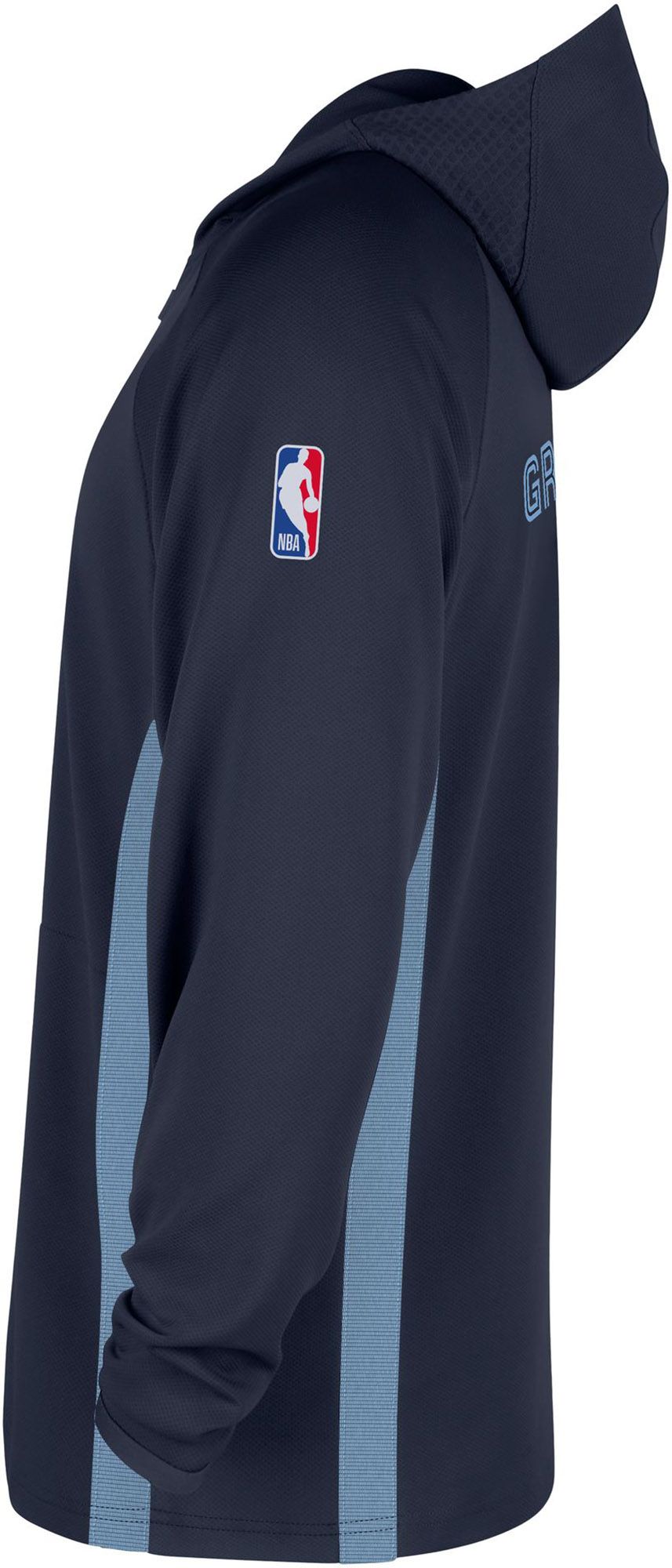Nike Men's Memphis Grizzlies Navy On Court Zone Warmup Pullover Hoodie product image