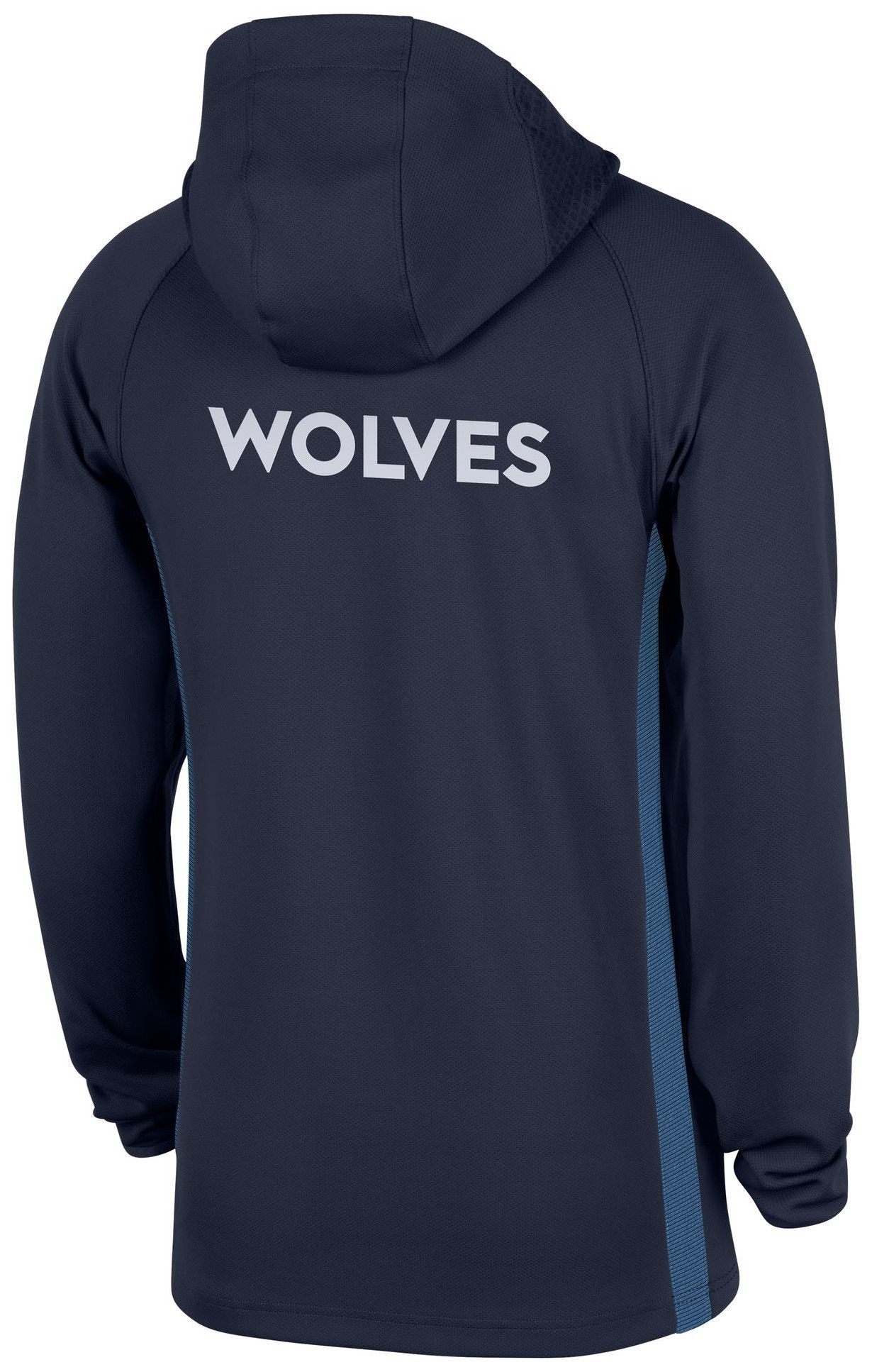 Nike Men's Minnesota Timberwolves Navy On Court Zone Warmup Quarter-Zip Hoodie product image