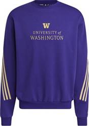 adidas Men's Washington Huskies Brown Crew Sweater product image
