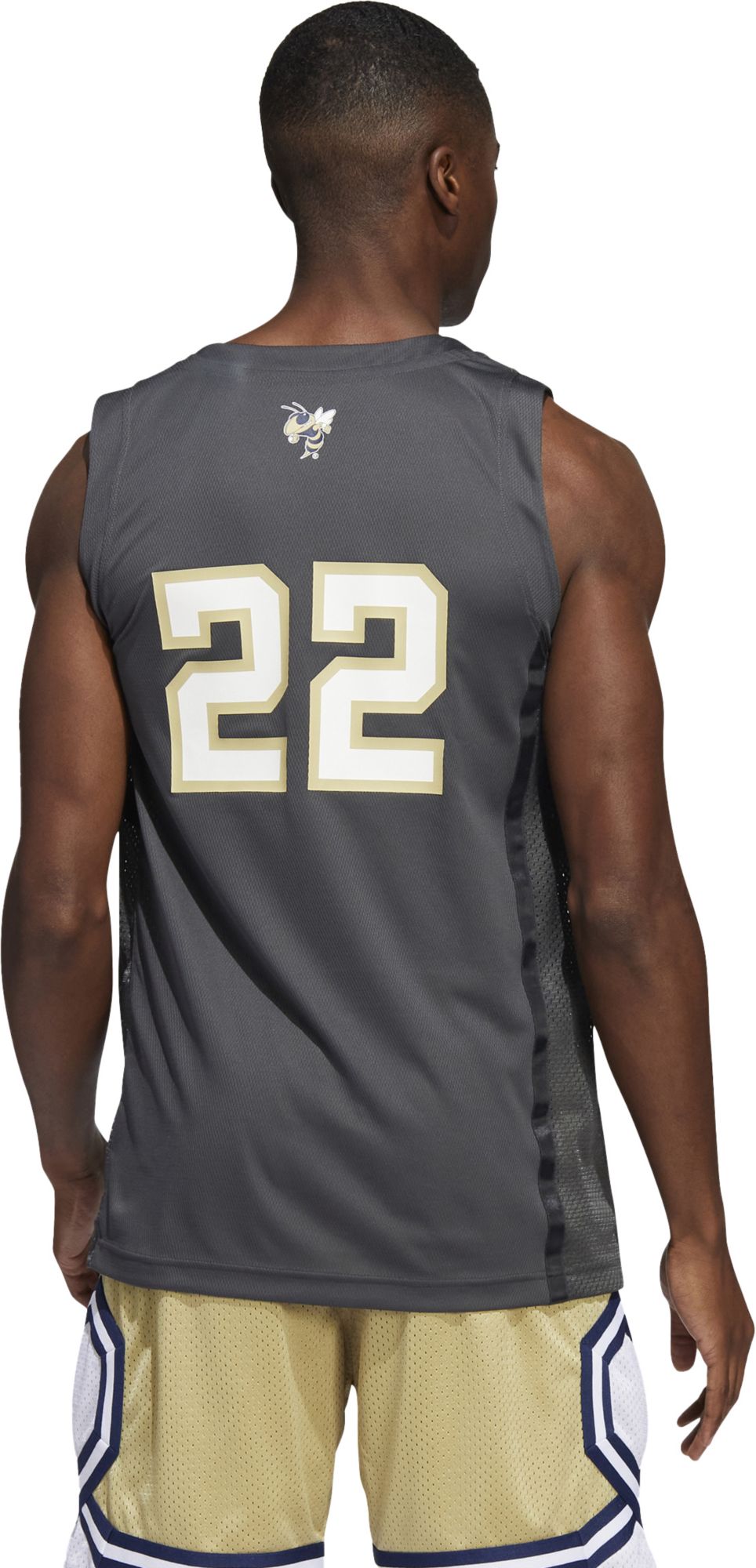 adidas Men's Georgia Tech Yellow Jackets Grey Swingman Jersey product image