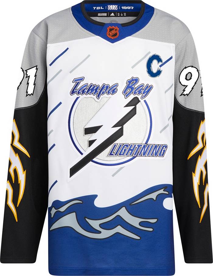 Steven Stamkos # 91 Tampa Bay Lightning White Gasparilla Jersey 2023