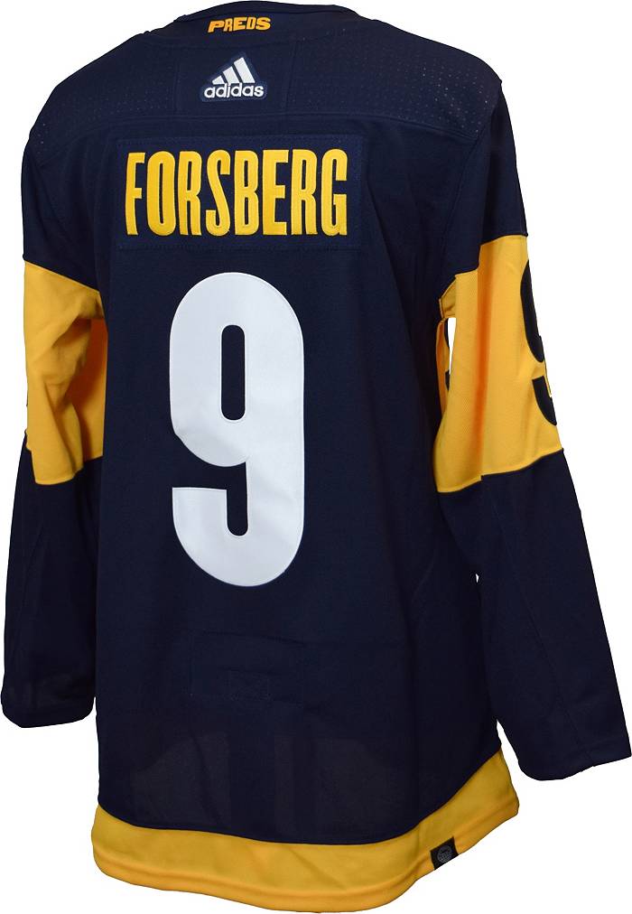 Dick's Sporting Goods NHL Men's Nashville Predators Filip Forsberg #9 Gold Long  Sleeve Player Shirt