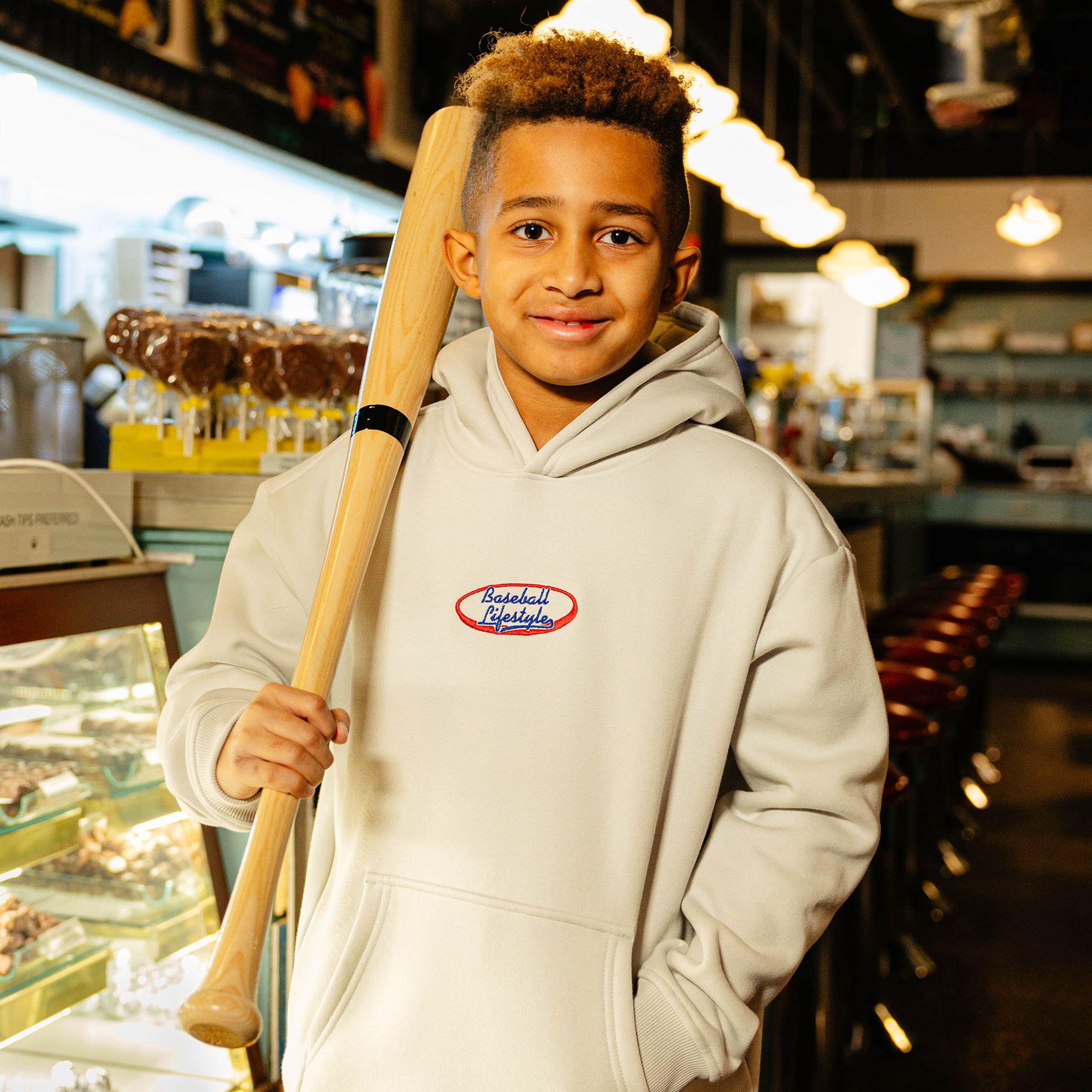 Baseball Lifestyle 101 Boys' Breakfast Hoodie product image