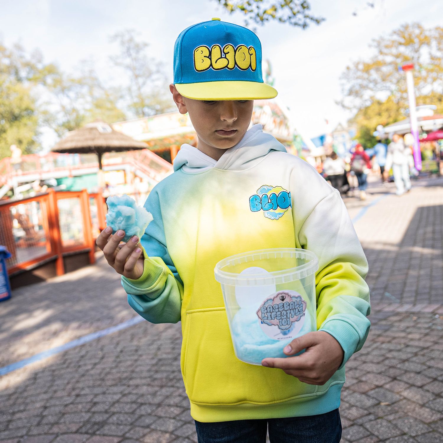 Baseball Lifestyle 101 Men's Cotton Candy Hoodie product image