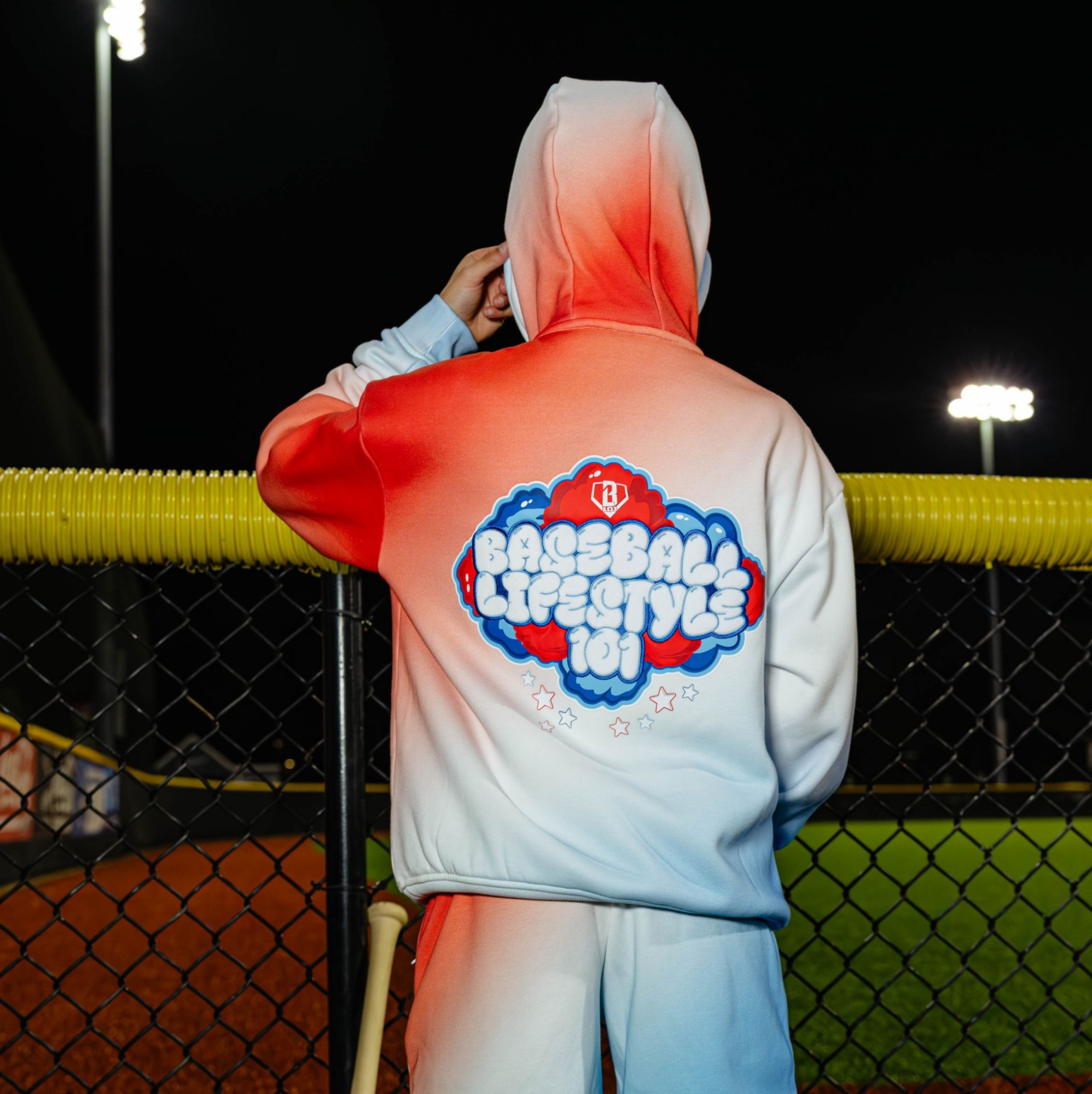 Baseball Lifestyle 101 Boys' USA Cotton Candy Hoodie product image