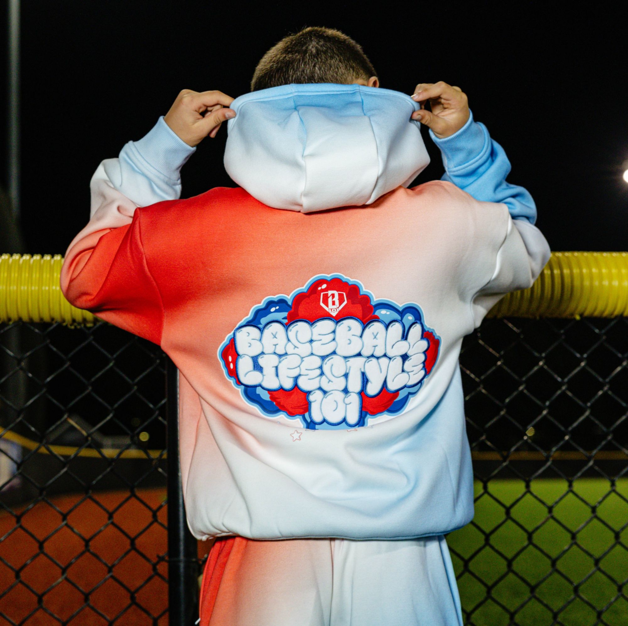 Baseball Lifestyle 101 Boys' USA Cotton Candy Hoodie product image