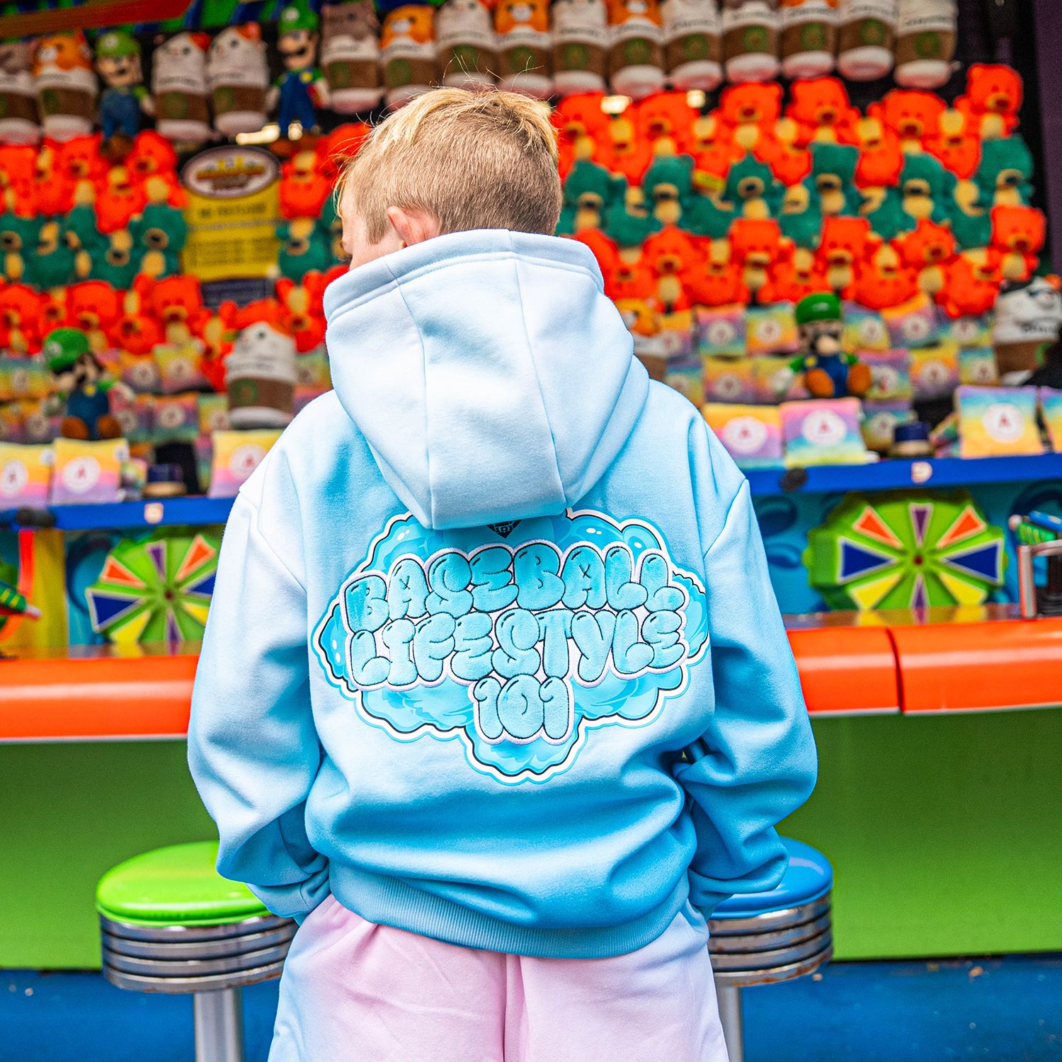 Baseball Lifestyle 101 Boys' Cotton Candy Hoodie product image