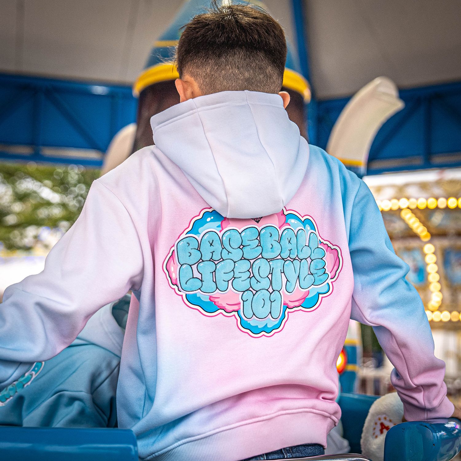 Baseball Lifestyle 101 Boys' Cotton Candy Hoodie product image