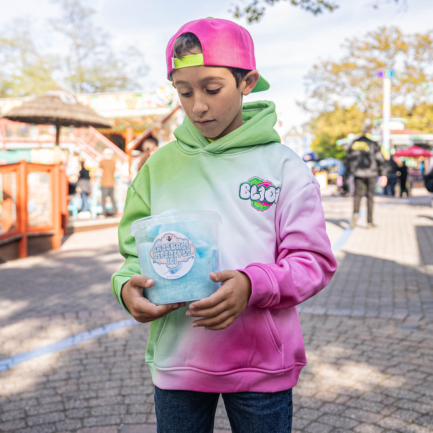 Baseball Lifestyle 101 Boys' Cotton Candy Hoodie product image