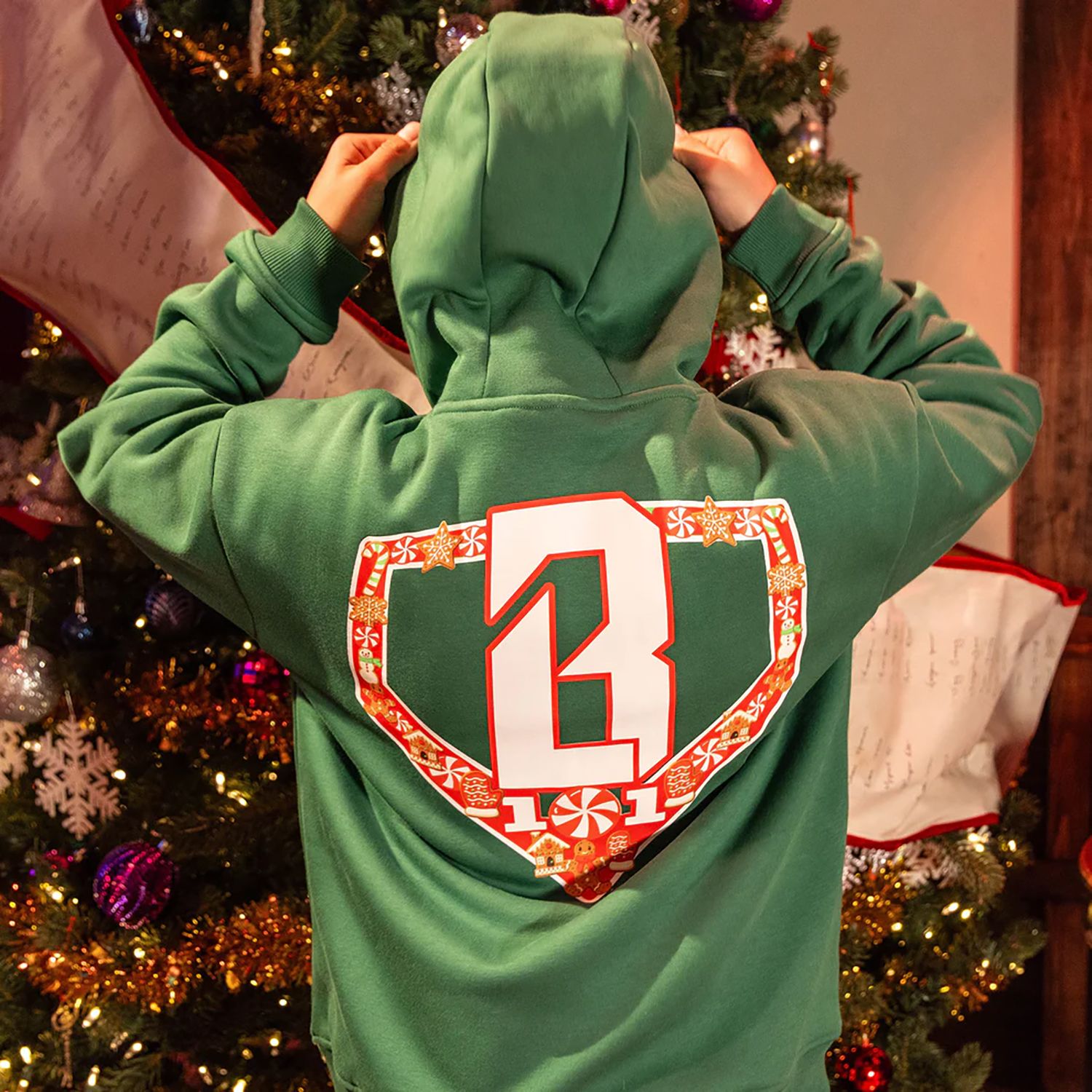 Baseball Lifestyle 101 Boys' Holiday Home Plate Hoodie product image