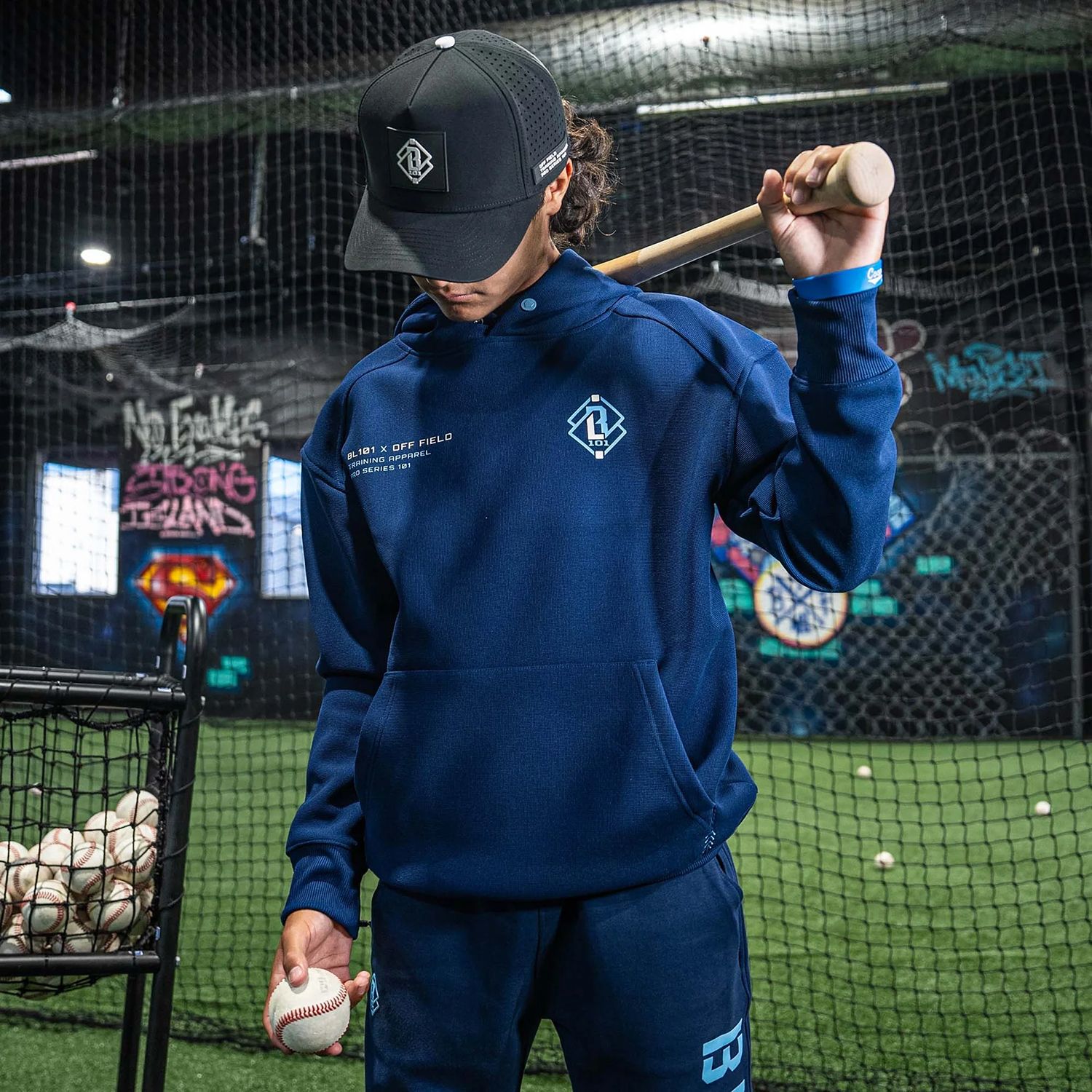 Baseball Lifestyle 101 Men's Off-Field Waffle Performance Hoodie product image
