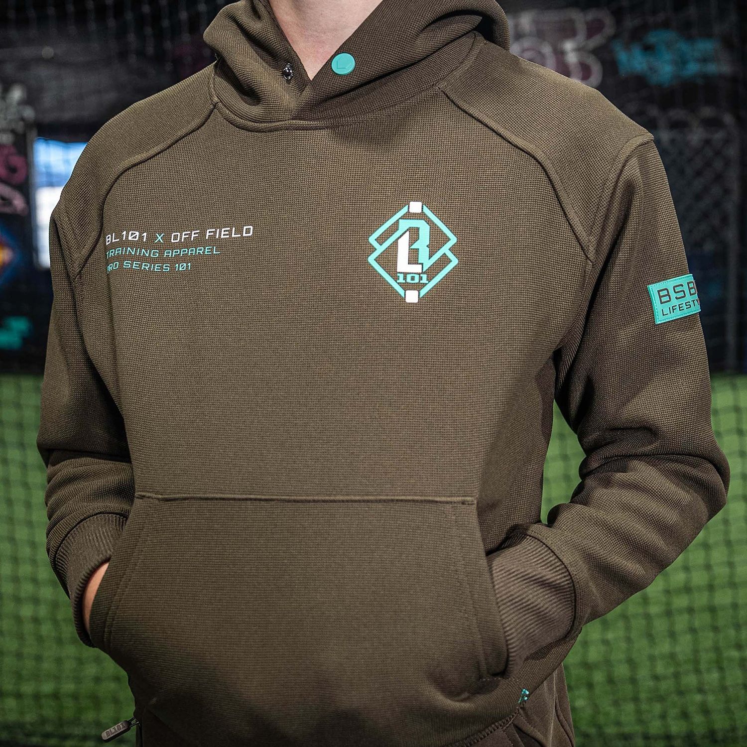 Baseball Lifestyle 101 Boys' Off-Field Waffle Performance Hoodie product image