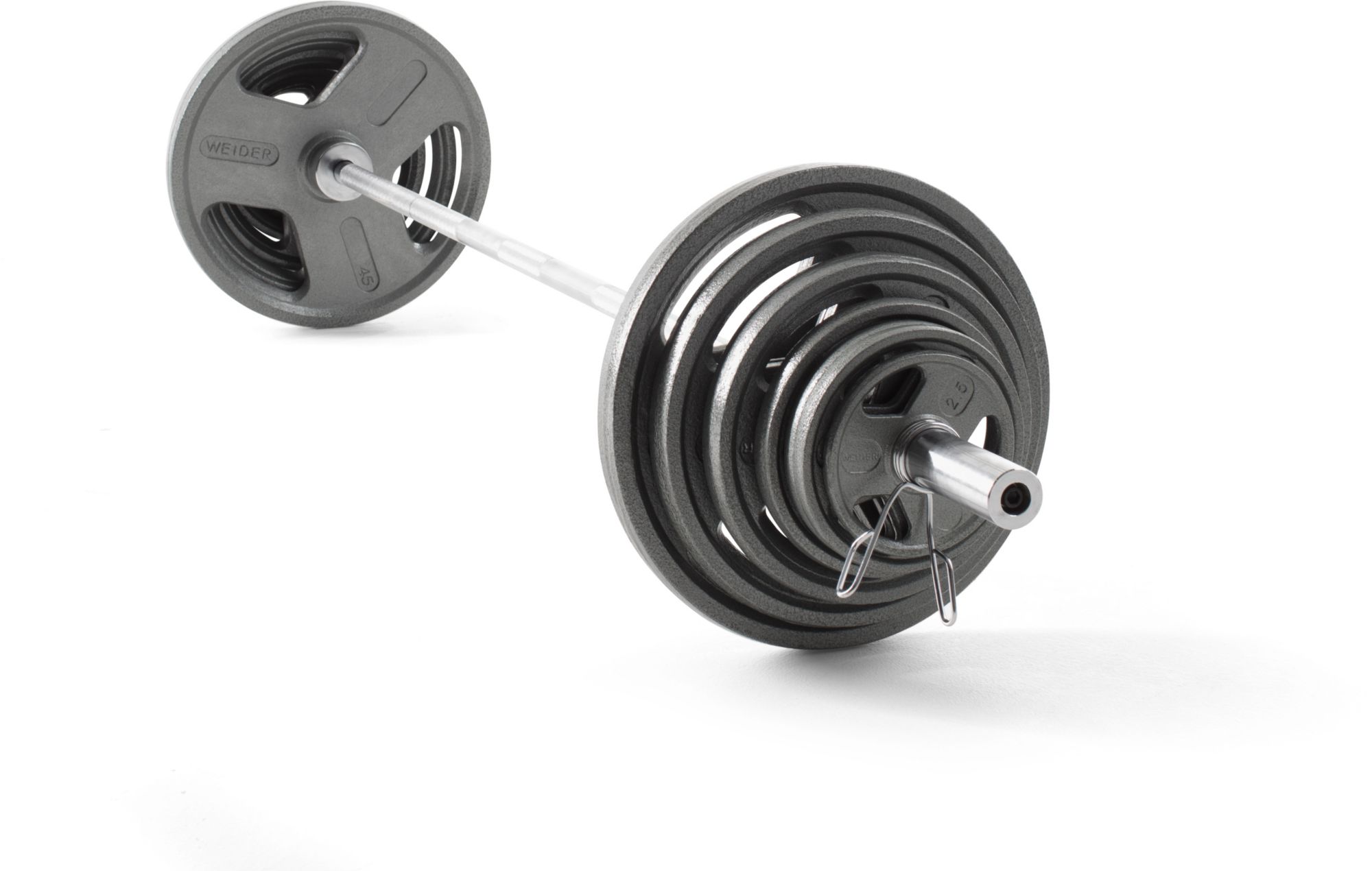Weider 300 lbs. Cast Iron Weight Set with Hammertone Finish product image