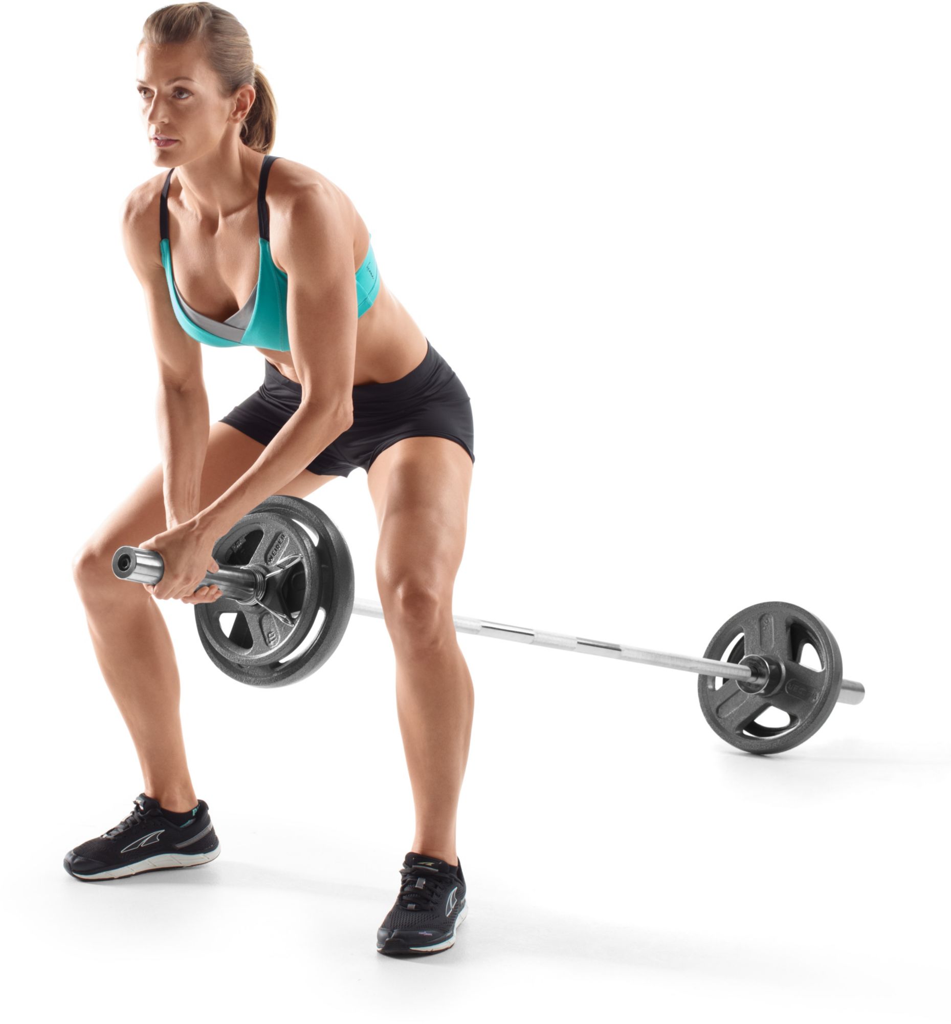 Weider 300 lbs. Cast Iron Weight Set with Hammertone Finish product image