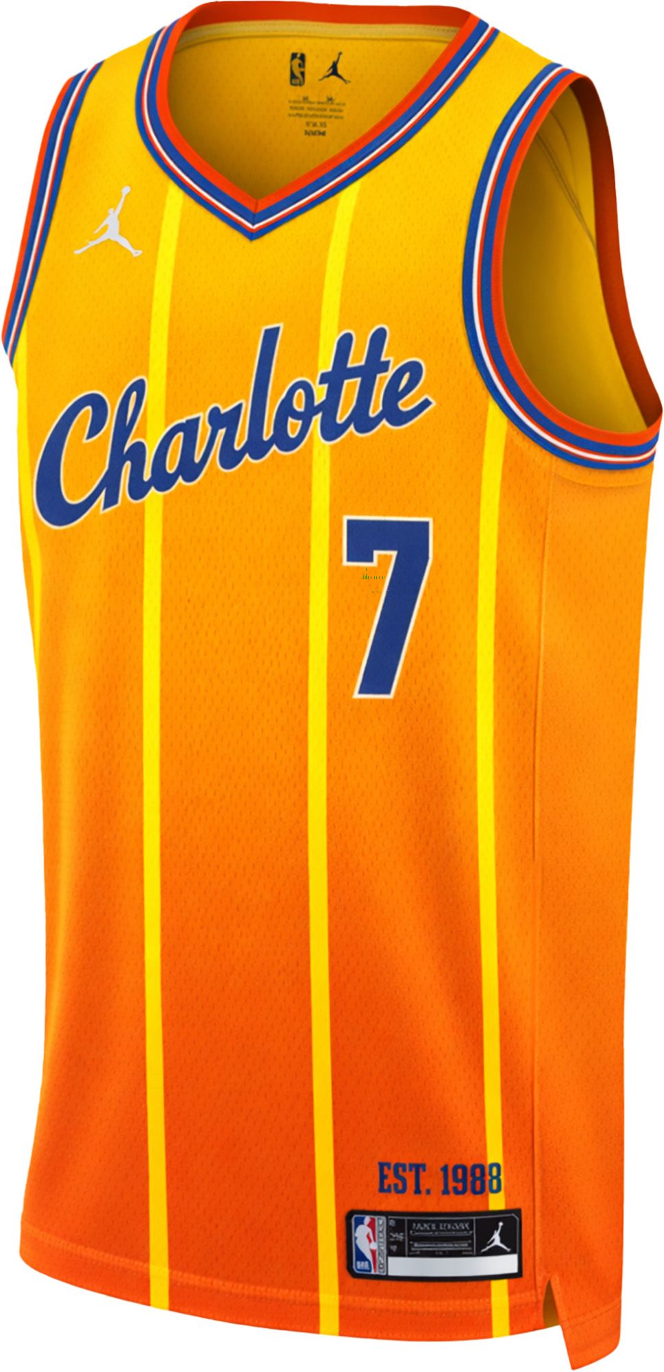 Jordan Adult 2025-26 City Edition Charlotte Hornets Kon Knueppel #7 Swingman Jersey product image