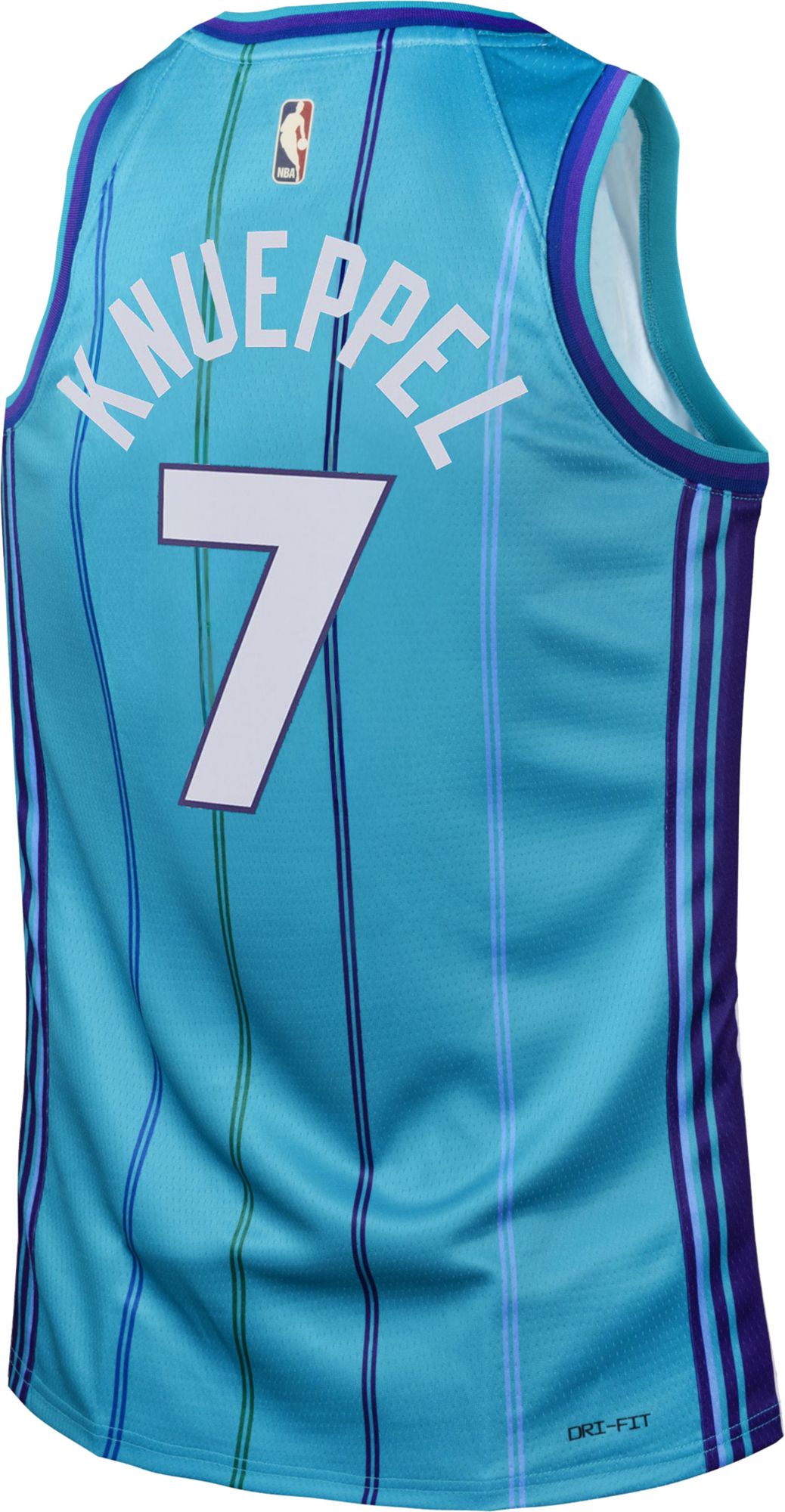 Jordan Adult 2025-26 City Edition Kon Knueppel #7 Charlotte Hornets Blue Swingman Hardwood Classics Jersey product image