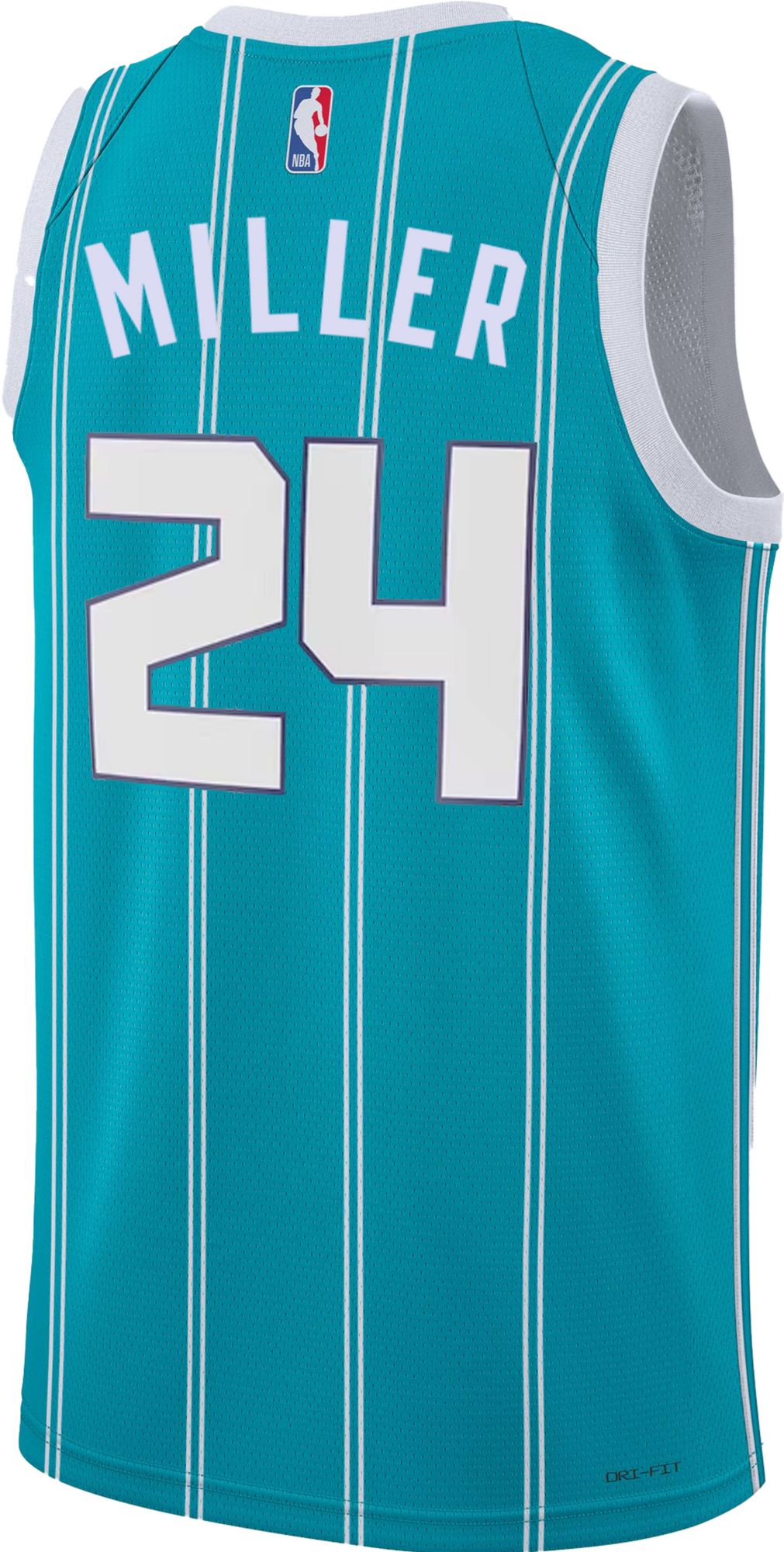 Dick's Sporting Goods Nike Adult Charlotte Hornets Brandon Miller #24 Teal  Dri-FIT Icon Jersey