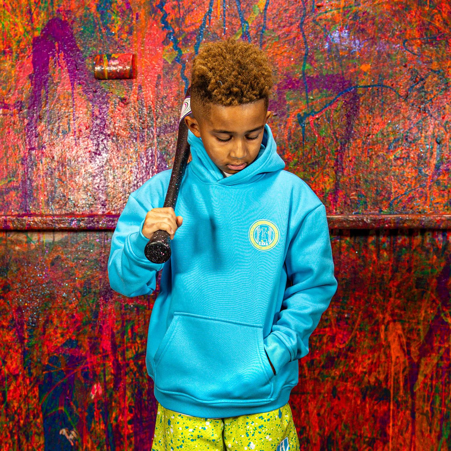Baseball Lifestyle 101 Boys' Splatter Hoodie product image