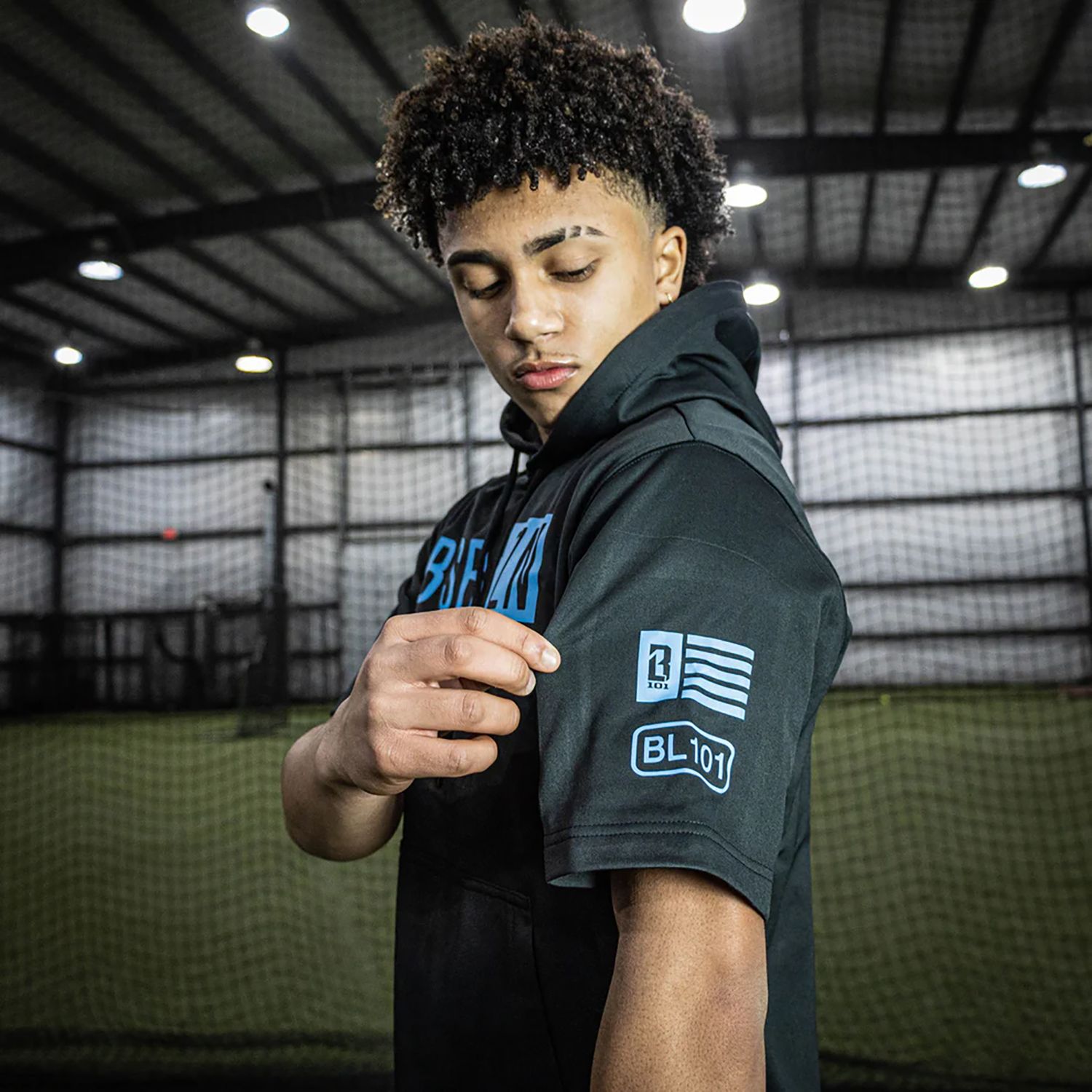 Baseball Lifestyle 101 Men's BSBL-SZN V2 Short Sleeve Hoodie product image