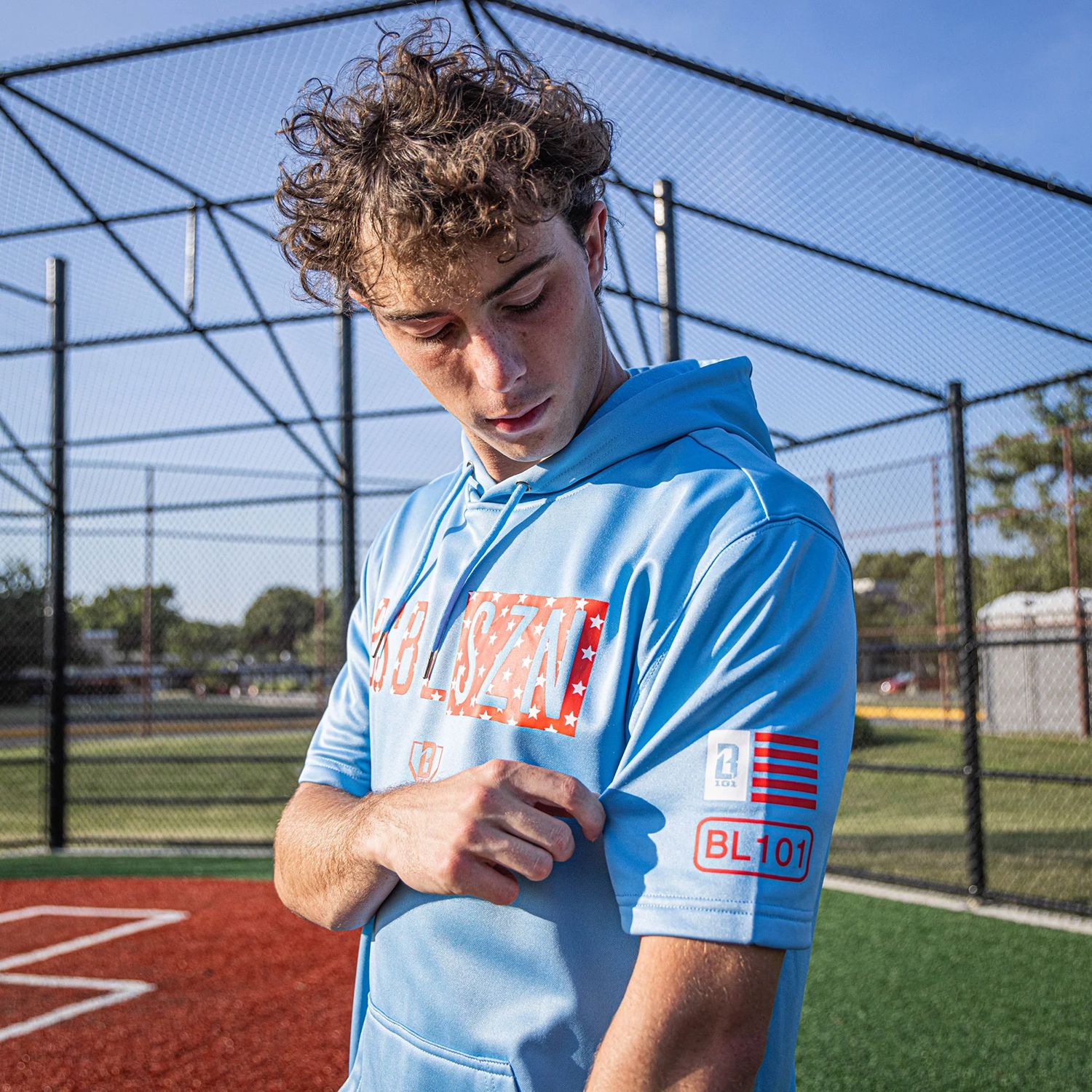 Baseball Lifestyle 101 Boys' BSBL-SZN V2 Short Sleeve Hoodie product image