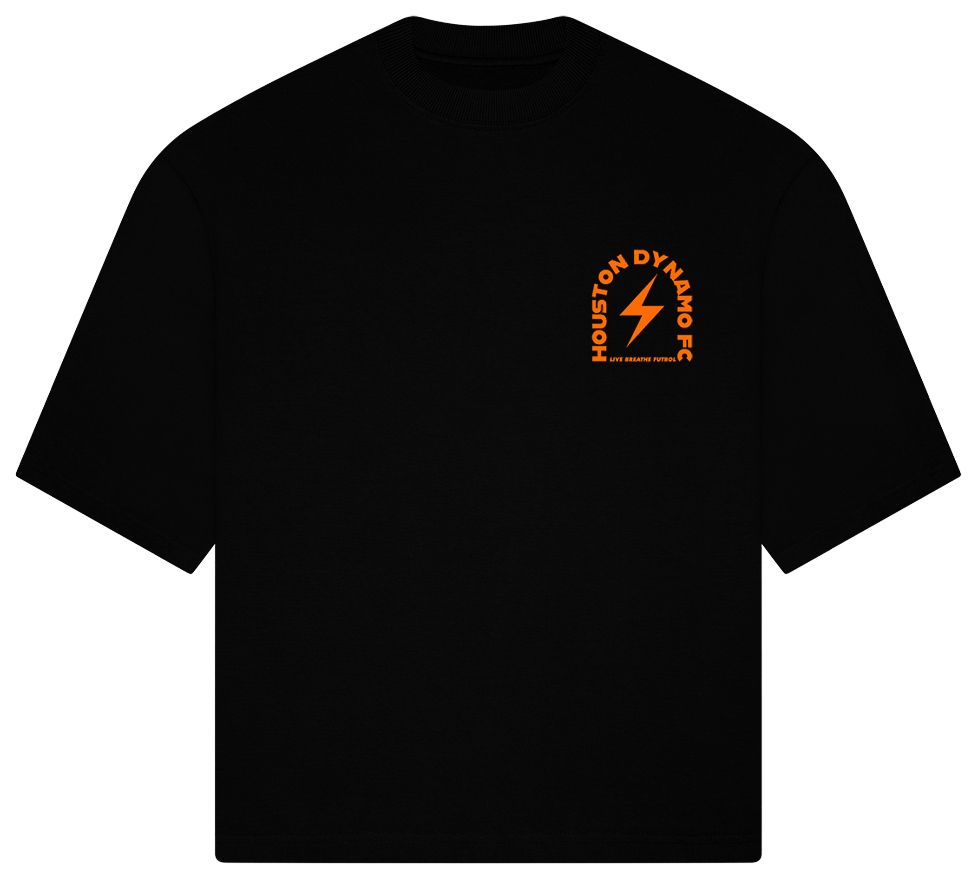 Live Breathe Futbol Adult Houston Dynamo Black 2026 Tunnel Home T-Shirt product image