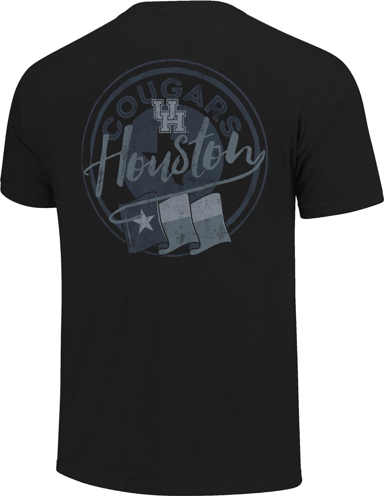 Image One Men's Houston Cougars Black Flag T-Shirt product image