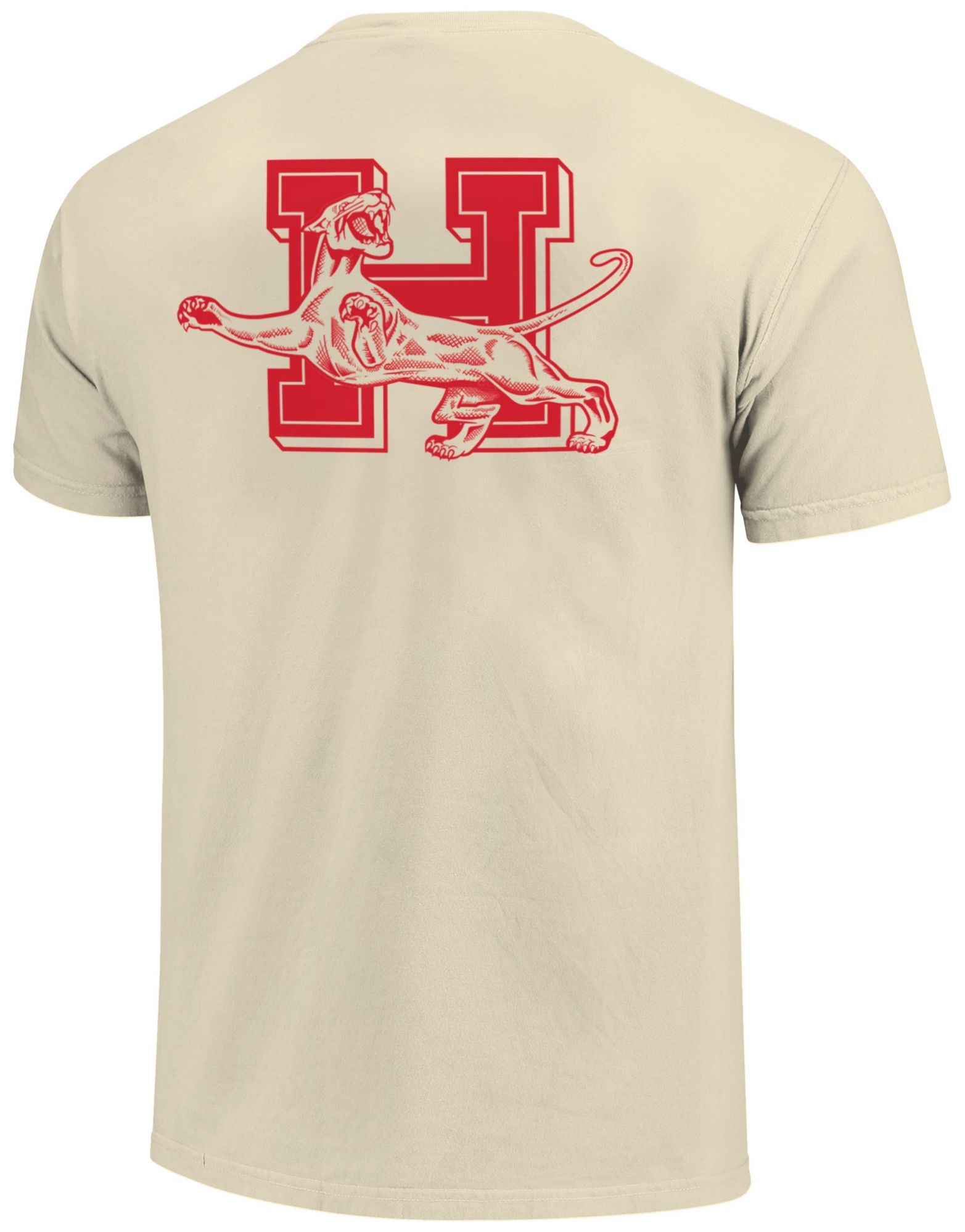 Image One Men's Houston Cougars Ivory Vintage T-Shirt product image