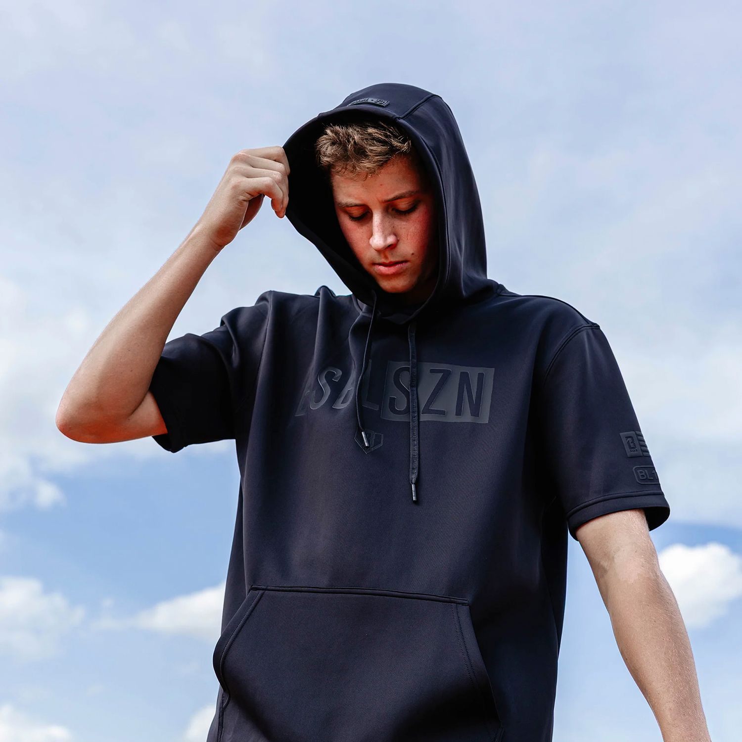 Baseball Lifestyle 101 Men's BSBL-SZN V3 Short Sleeve Hoodie product image
