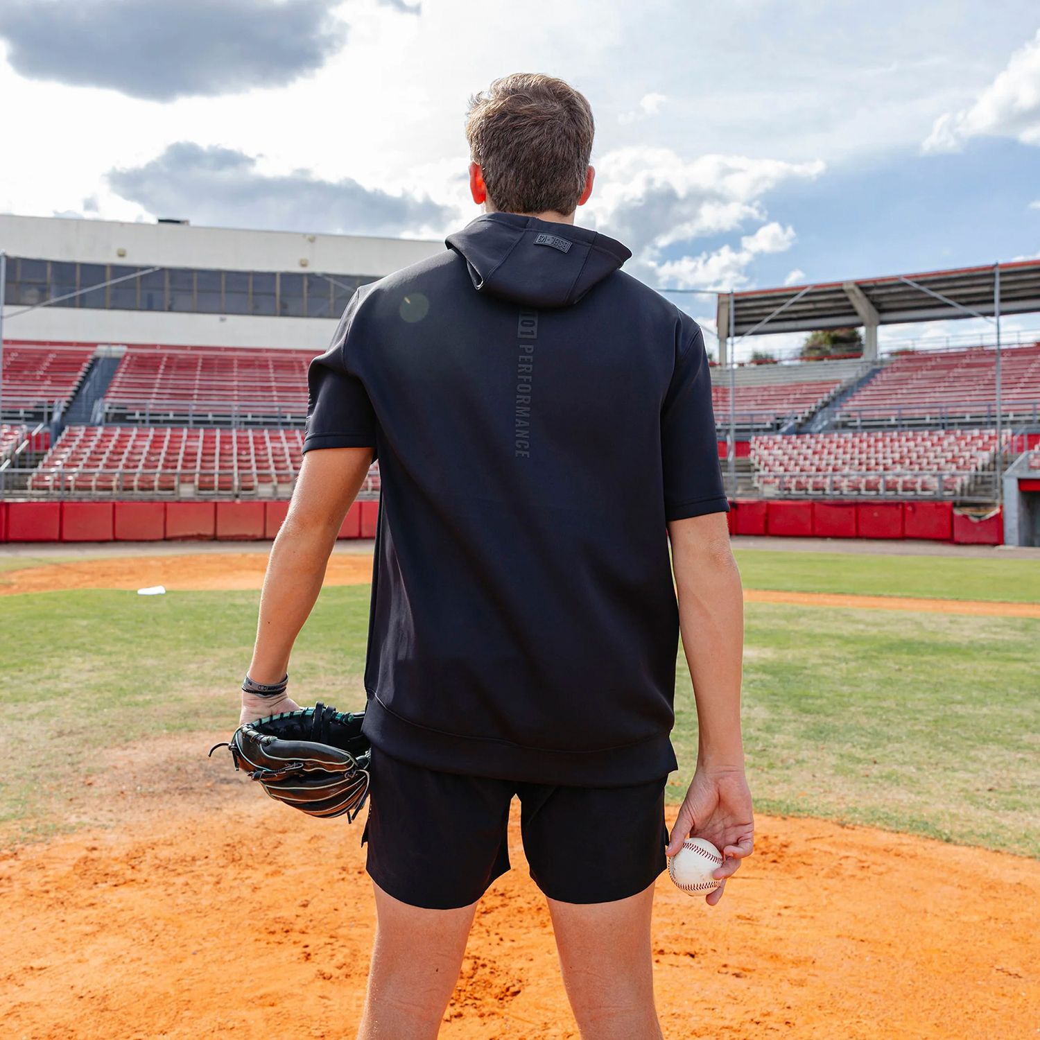 Baseball Lifestyle 101 Men's BSBL-SZN V3 Short Sleeve Hoodie product image