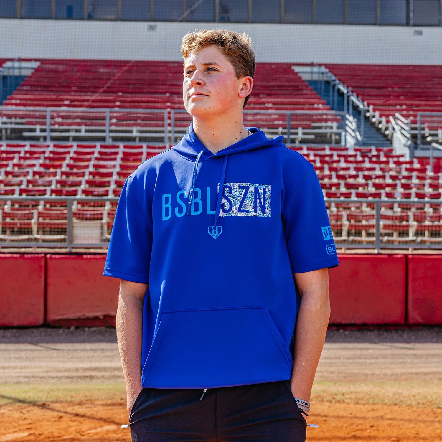 Baseball Lifestyle 101 Men's BSBL-SZN V3 Short Sleeve Hoodie product image