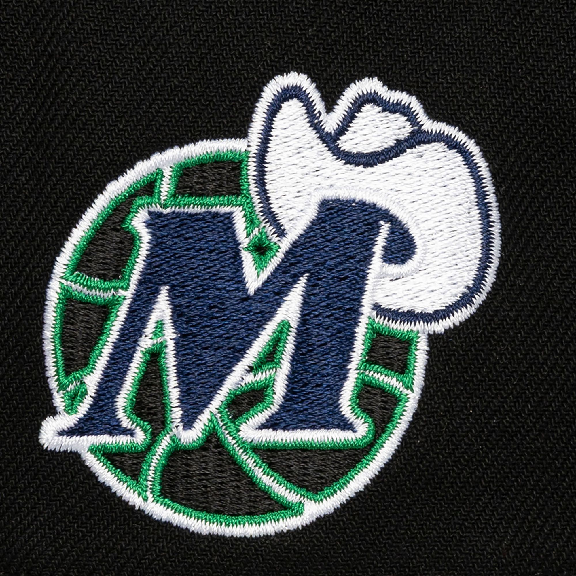 Mitchell & Ness Adult Dallas Mavericks Black Retro Class Act ProPinch Snapback Hat product image