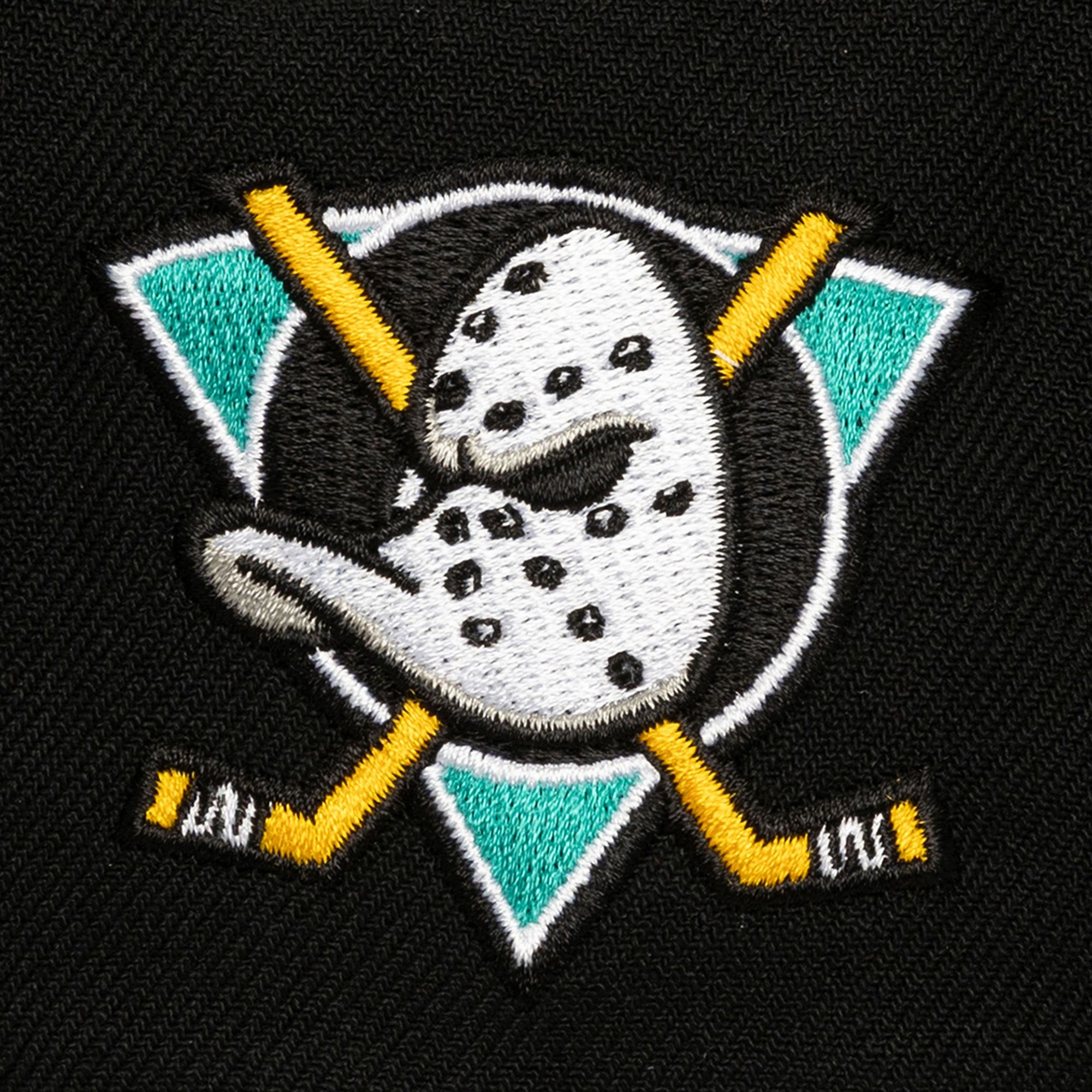 Mitchell & Ness Adult Anaheim Ducks Black Vintage Snapback Adjustable Hat product image