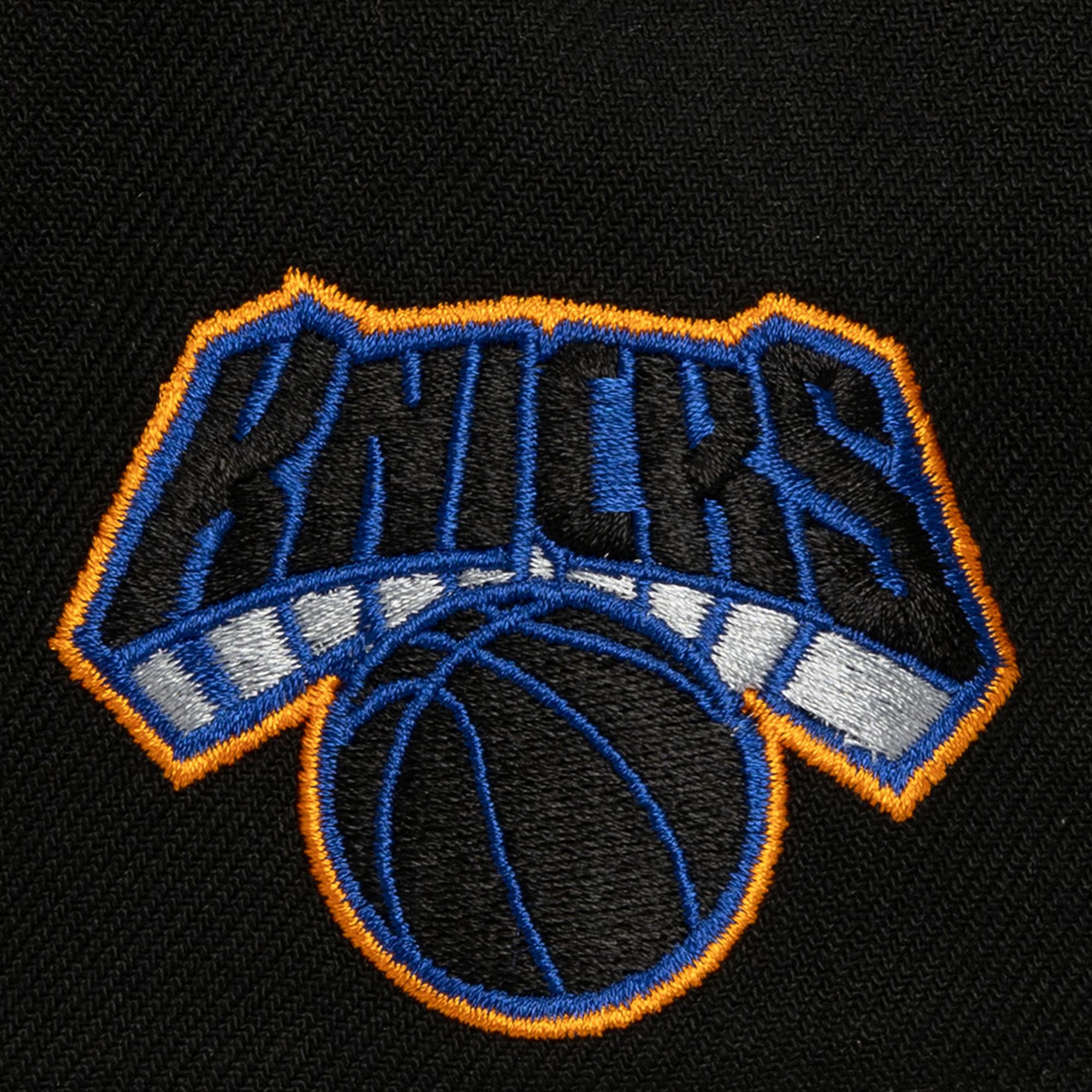 Mitchell & Ness Adult New York Knicks Black Retro Class Act ProPinch Snapback Hat product image