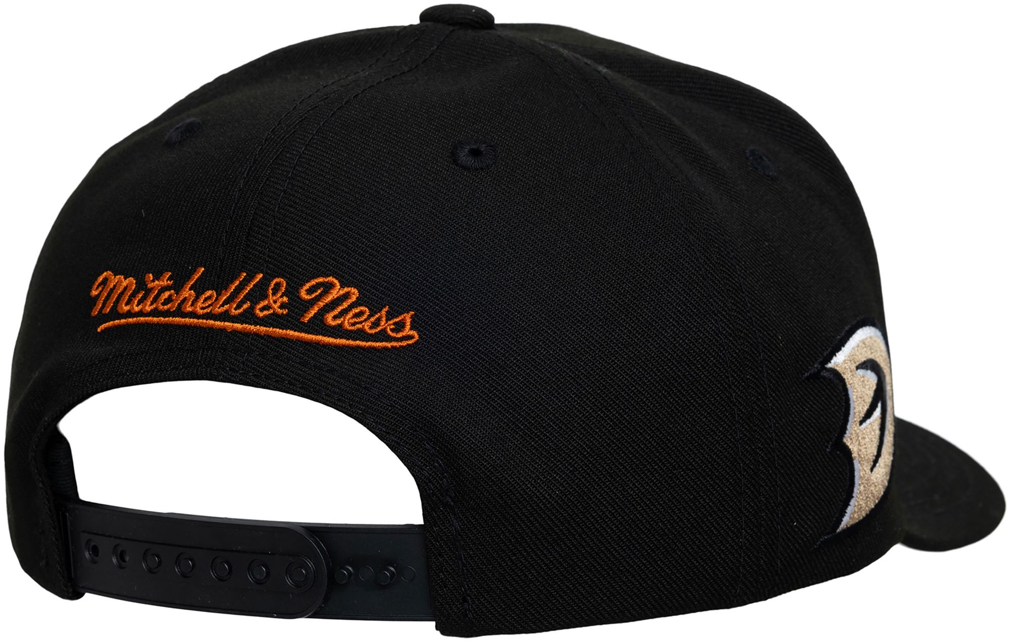 Mitchell & Ness Adult Anaheim Ducks Black Double Clutch Pro Snapback Adjustable Hat product image
